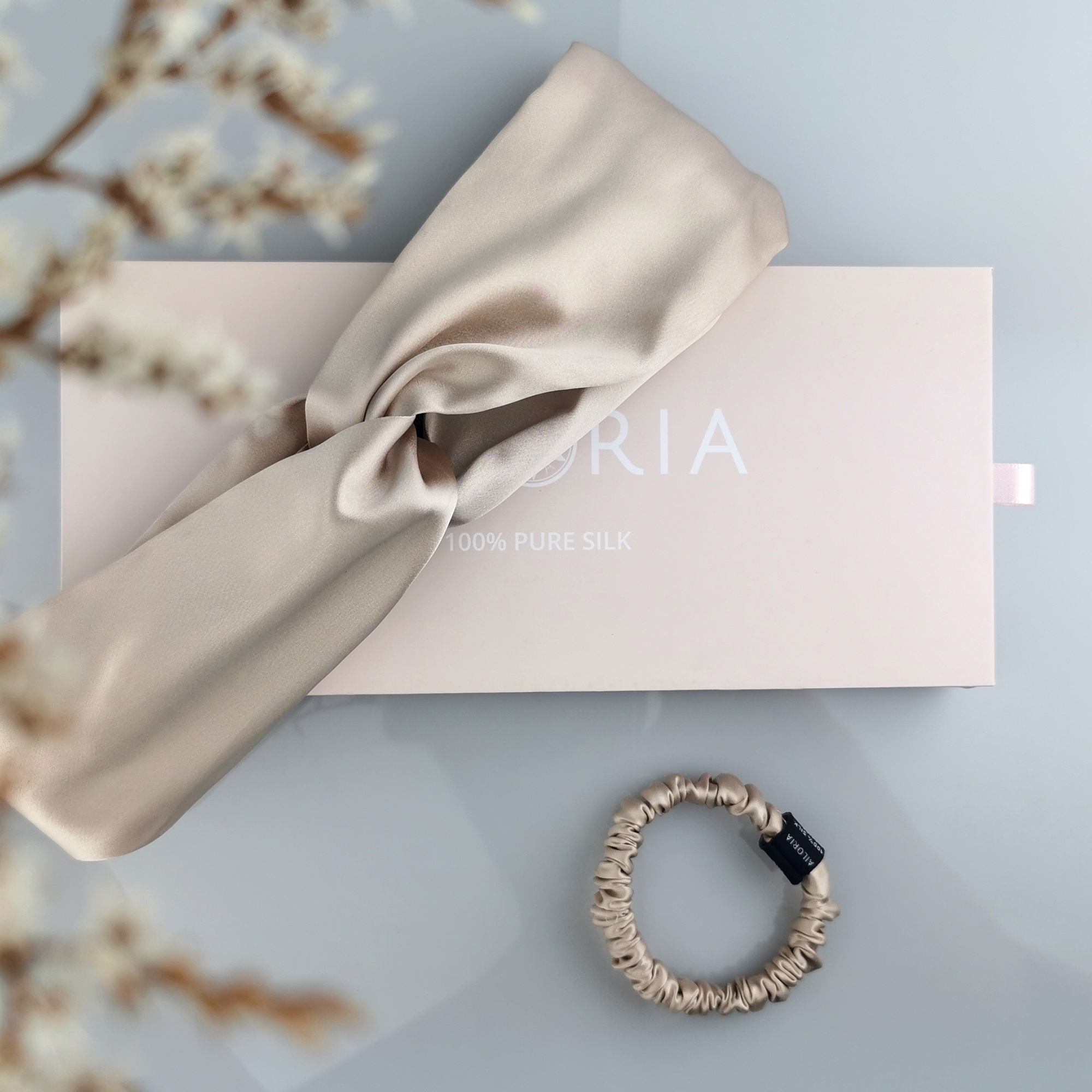 AILORIA Seidentuch »Set Headband und Scrunchie S aus Seide SOYEUX & DOUX«