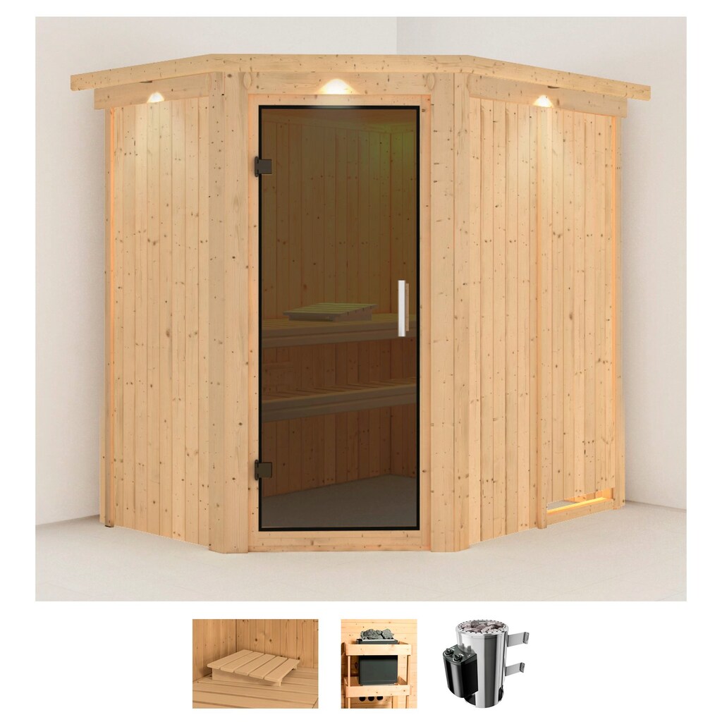 Karibu Sauna »Swantje«, (Set)
