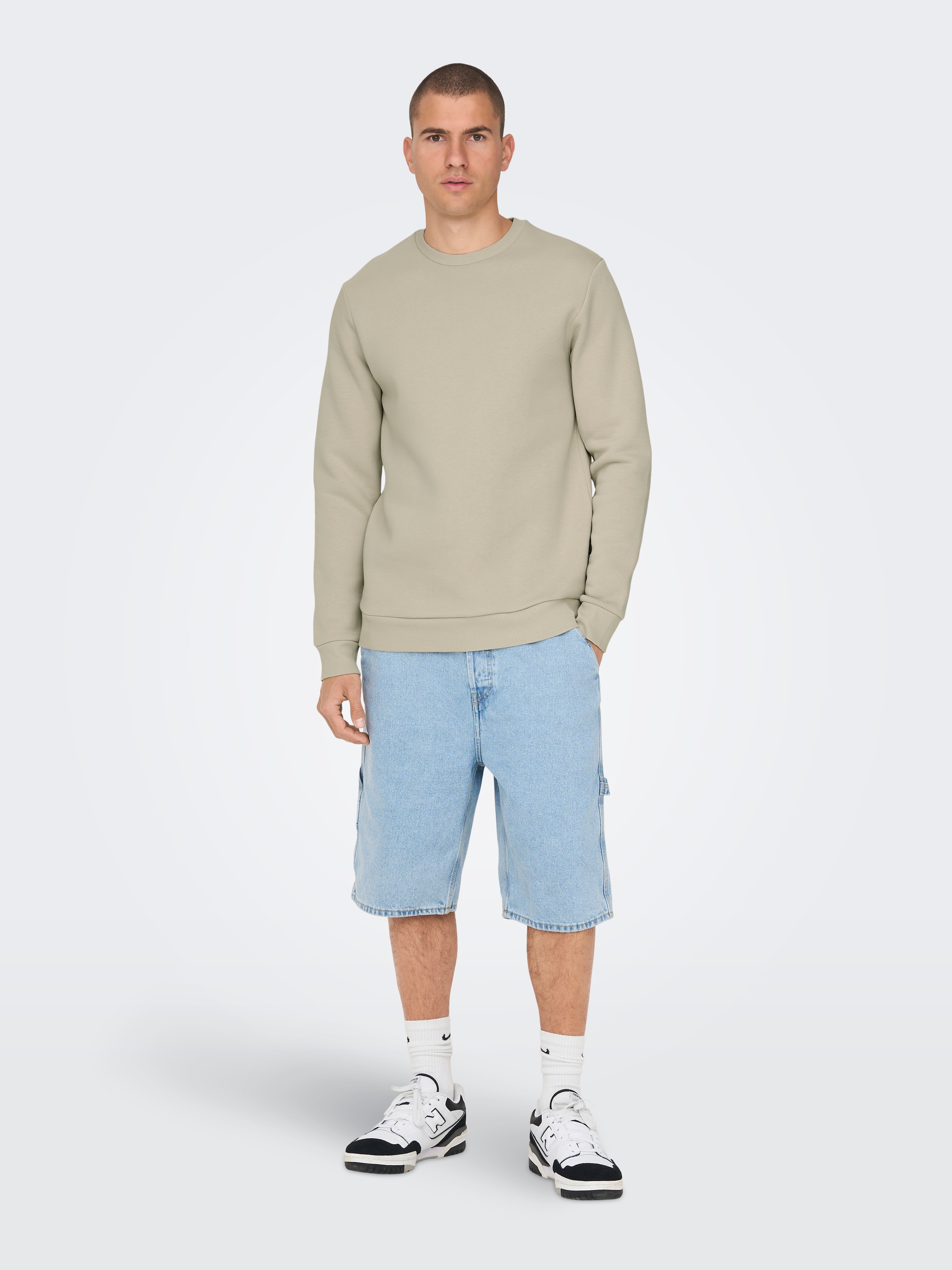 ONLY & SONS Sweatshirt »ONSCERES CREW NECK NOOS«, Baumwollmischung, regular fit
