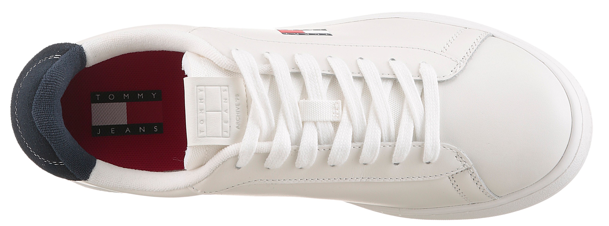 Tommy Jeans Plateausneaker »ARCHIVE' 98«, Freizeitschuh, Halbschuh, Schnürschuh, mit Logoaufnäher an der Zunge