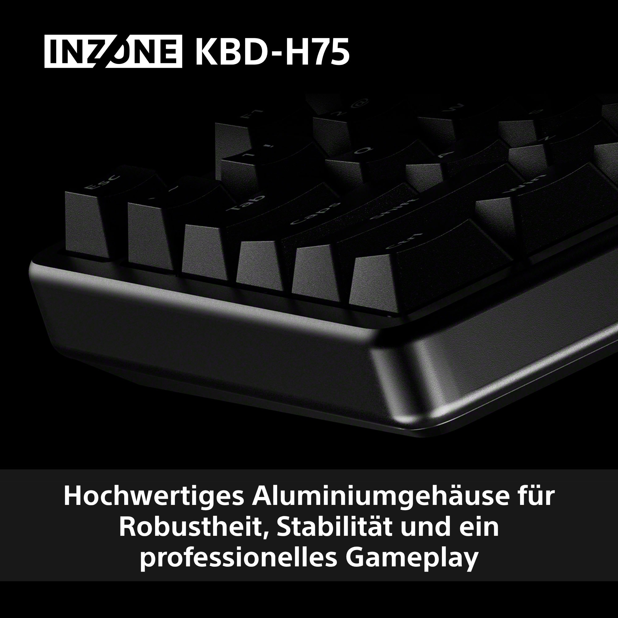 Sony Gaming-Tastatur »INZONE KBD-H75« (Fn-Tasten | USB-Anschluss | Windows-Sperrtaste)