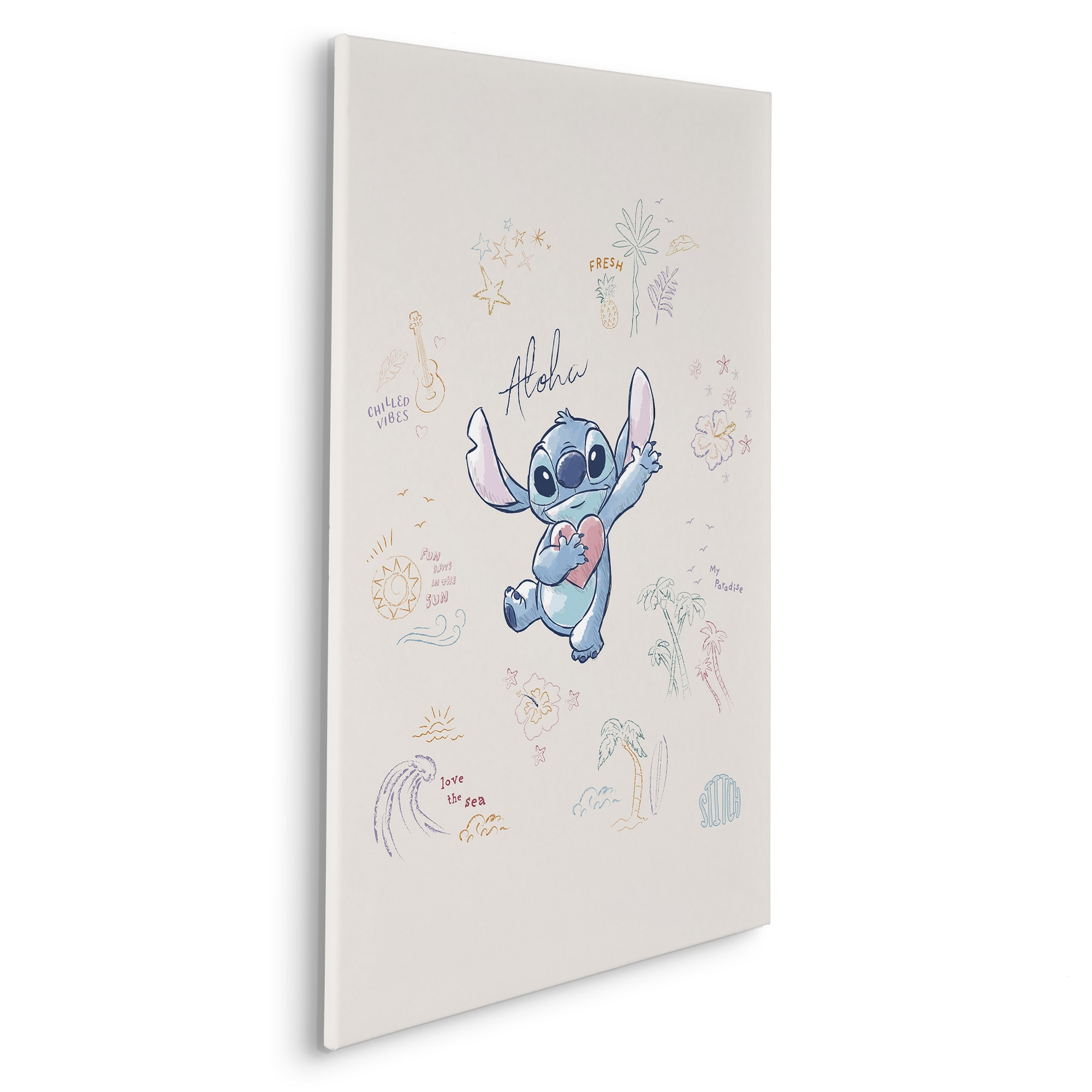 Komar Leinwandbild »Disney Lilo and Stitch In the Sun«, Disney, (1 St.), 60 x 90 cm (Breite x Höhe) - Kinderzimmer, Dekoration