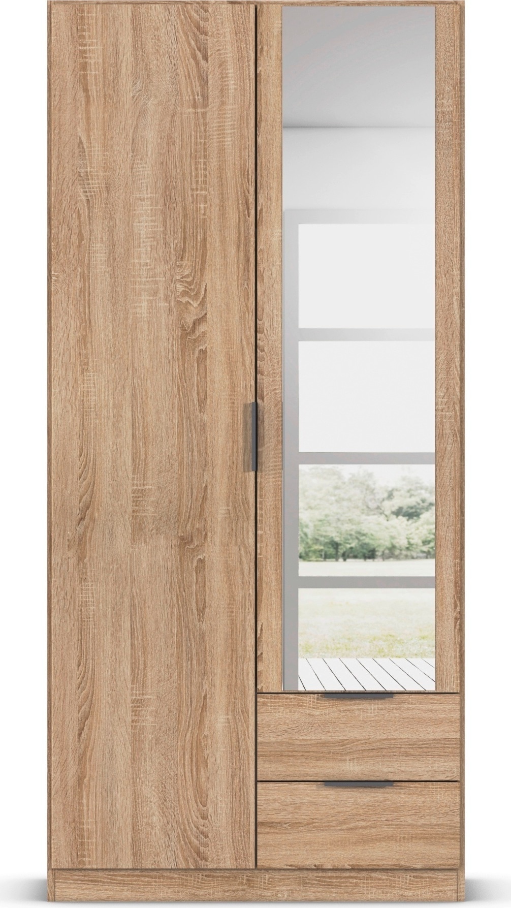 rauch Kleiderschrank »Drehtürenschrank Schrank Garderobe Ankleide Schlafzimmer LAGOA« 3 verschiedene Ausstattungen BASIC/CLASSIC/PREMIUM (inkl. SOFT-CLOSE),  geräumige Schubladen, 3 Breiten, optional mit Aufsatz MADE IN GERMANY