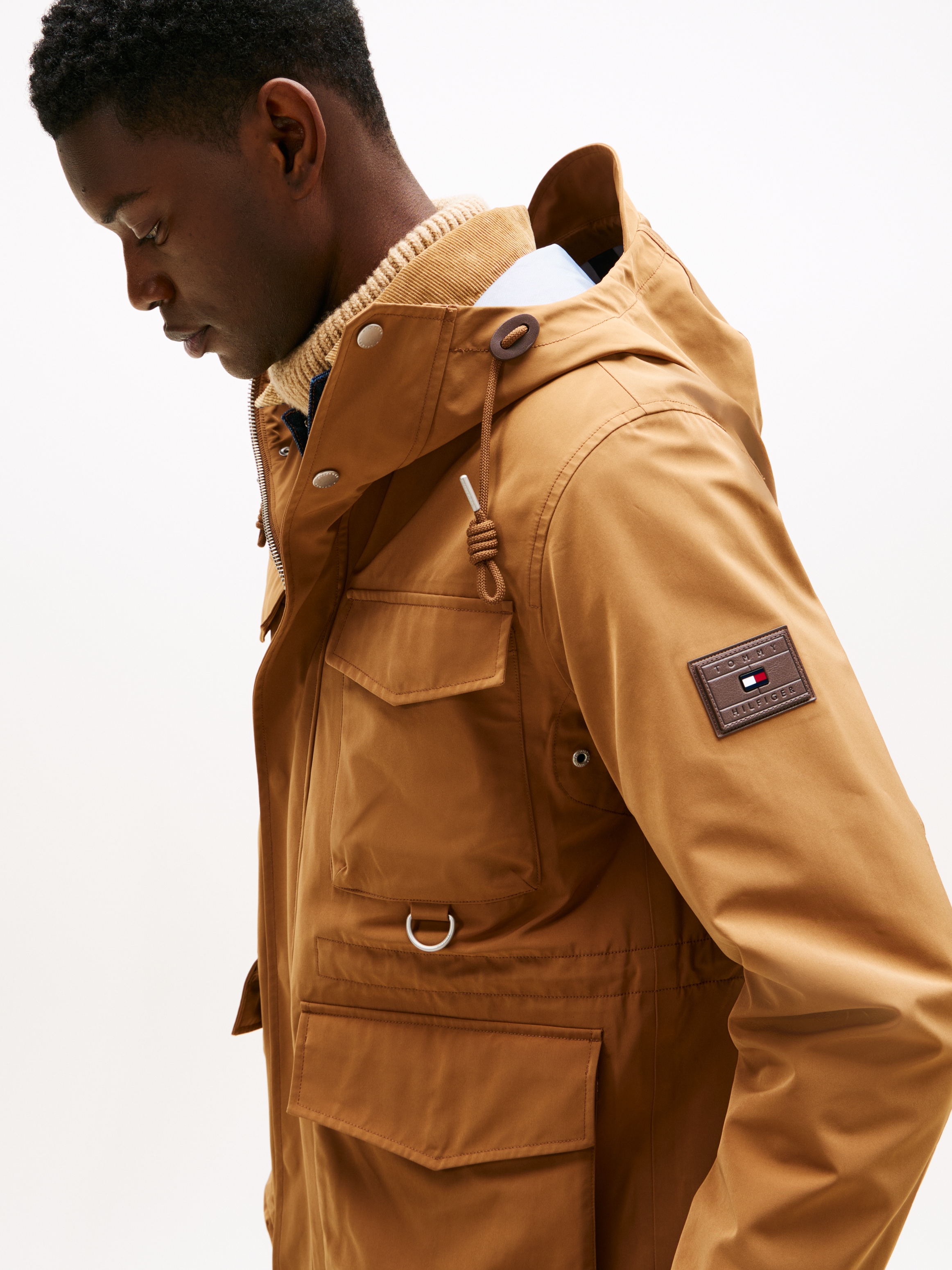 Tommy Hilfiger Funktionsjacke »WET WEATHER JACKET« mit Kapuze Winterjacke, Outdoorjacke