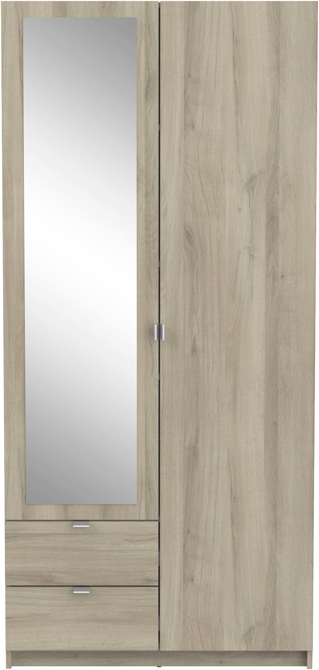 Demeyere GROUP Kleiderschrank »Mellie« SCHRANK 2-TUERIG 1 SPIEGEL  2 SCHUBLADEN
