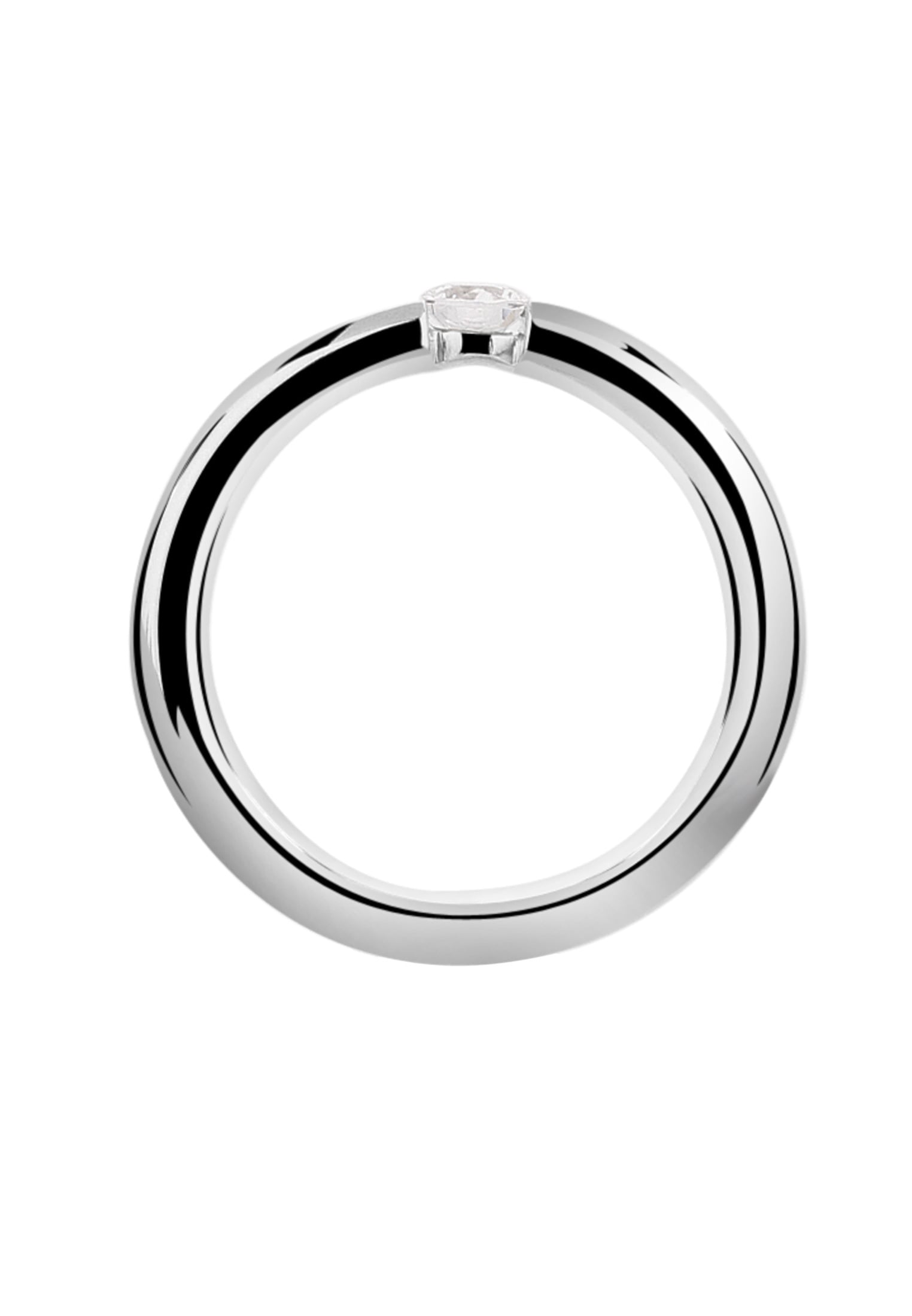 Nenalina Trauring »Ring Damenring Solitär mit Zirkonia 925 Silber«