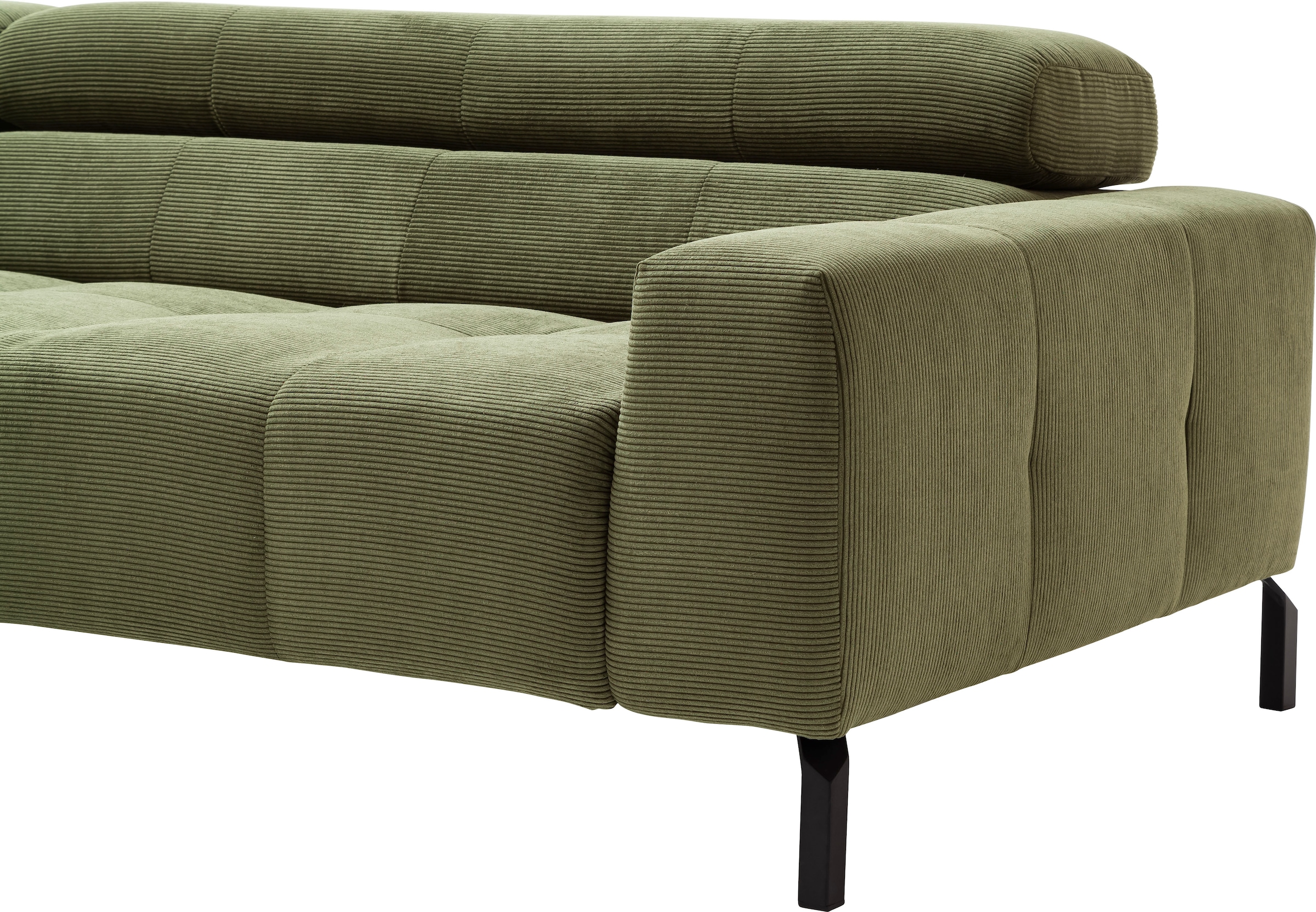 Home affaire Ecksofa »Claya, L-Form,  incl. Kopfteilverstellung, Breite 276 cm« wahlweise elektrischer Sitzvorzug