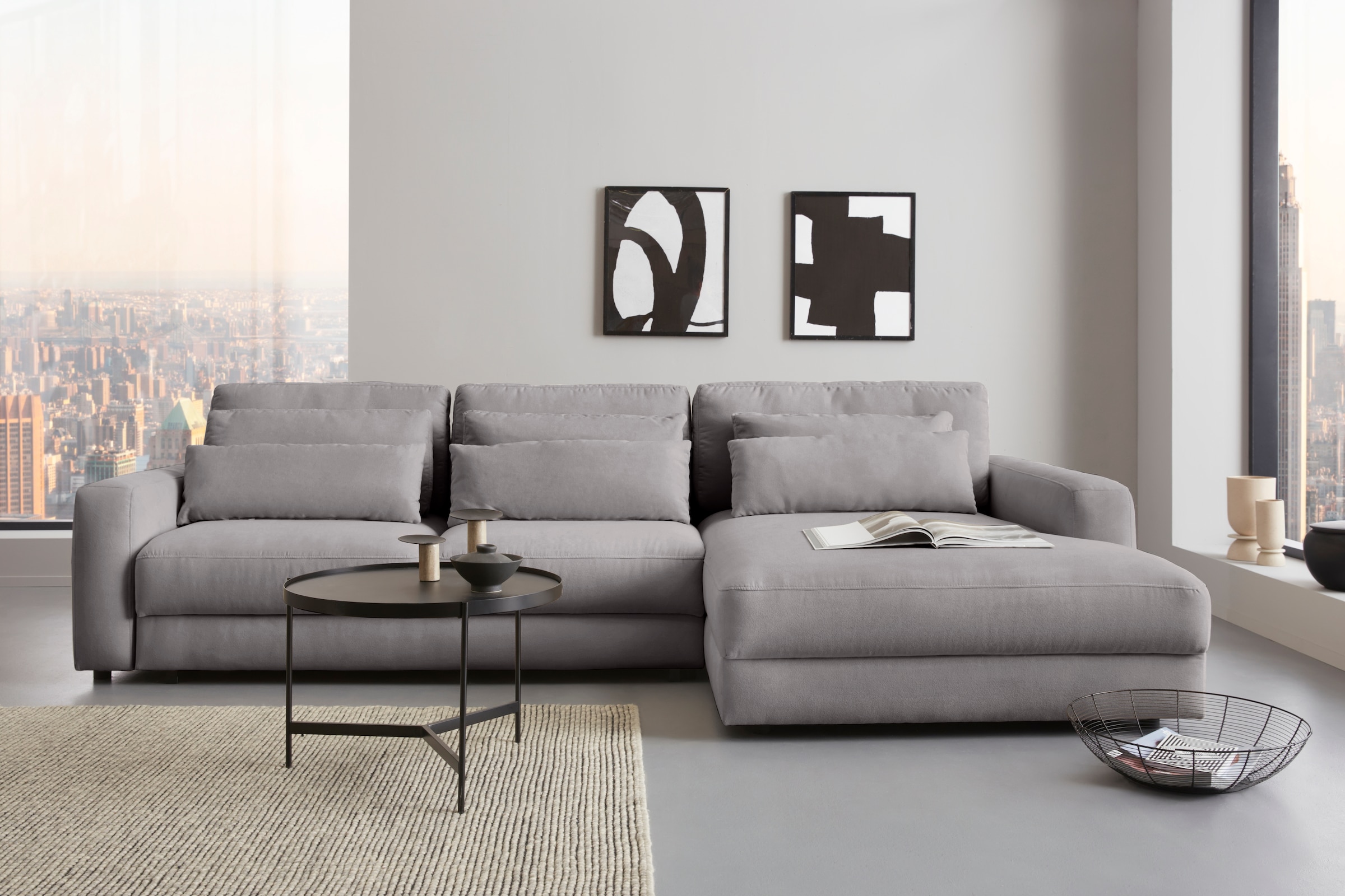 Home affaire Sofakissen »Bloomfield« Kissenset: bestehen aus einem Vorlagekissen und einem Nierenkissen