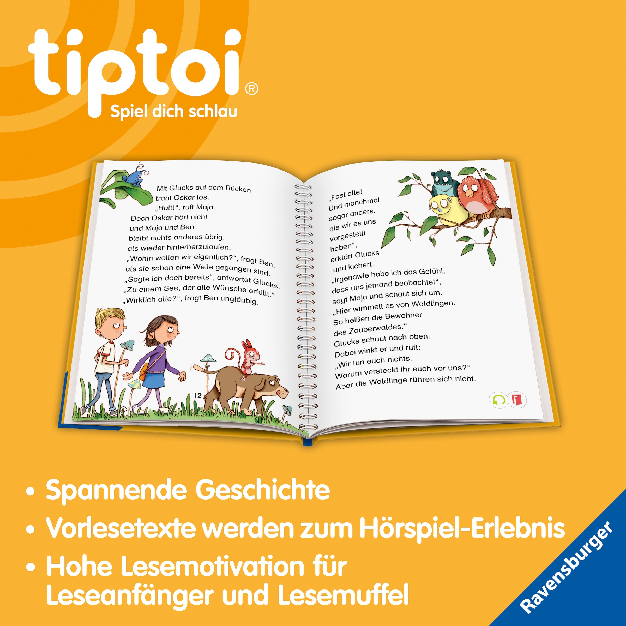 Ravensburger Buch »tiptoi® Lese-Lausch-Abenteuer Zauberwald«, Made in Europe