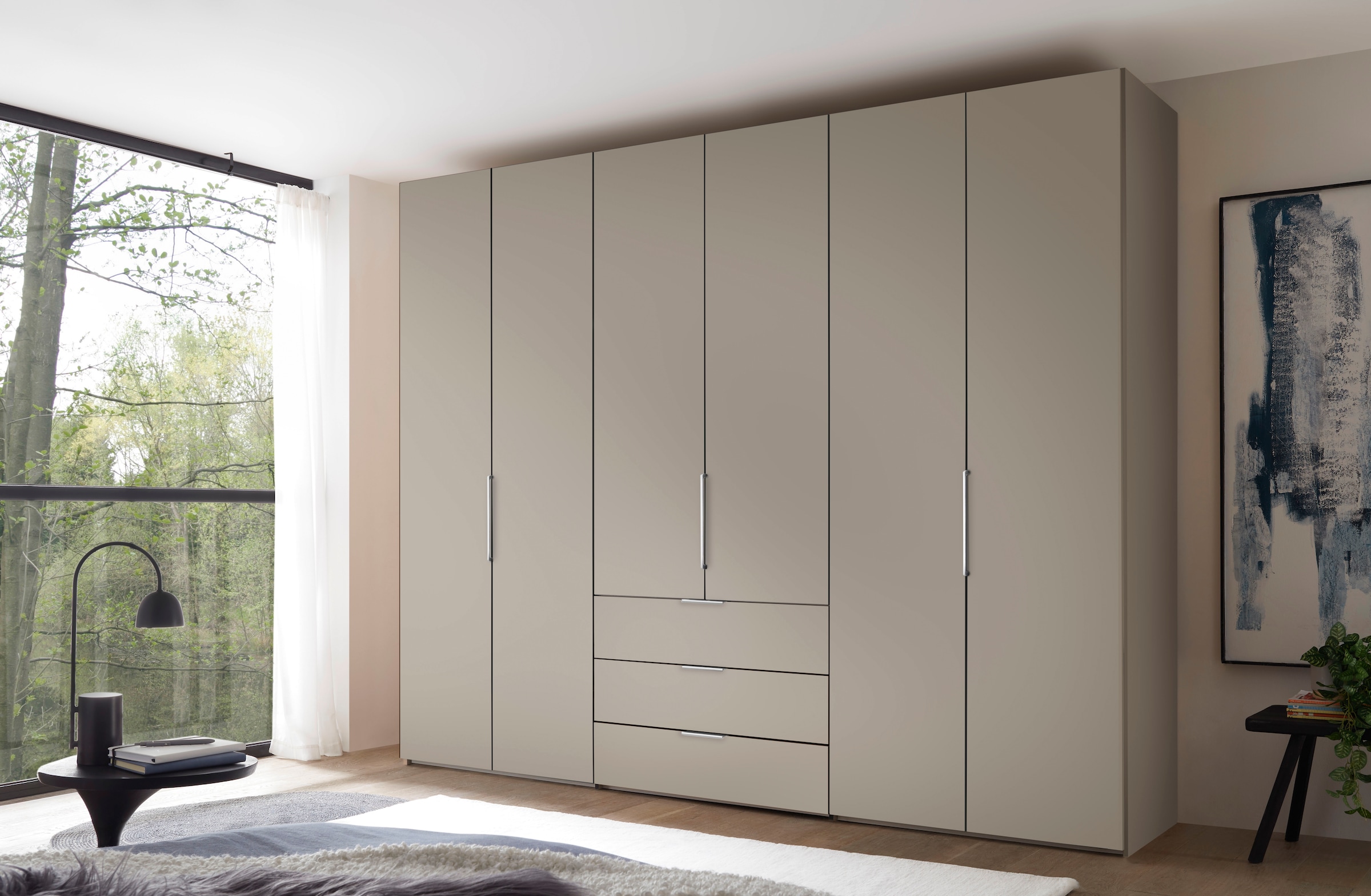 STAUD Drehtürenschrank »Extenso, edles Design in hochwertiger Qualität, Made in Germany« mit 3 Frontschubkästen