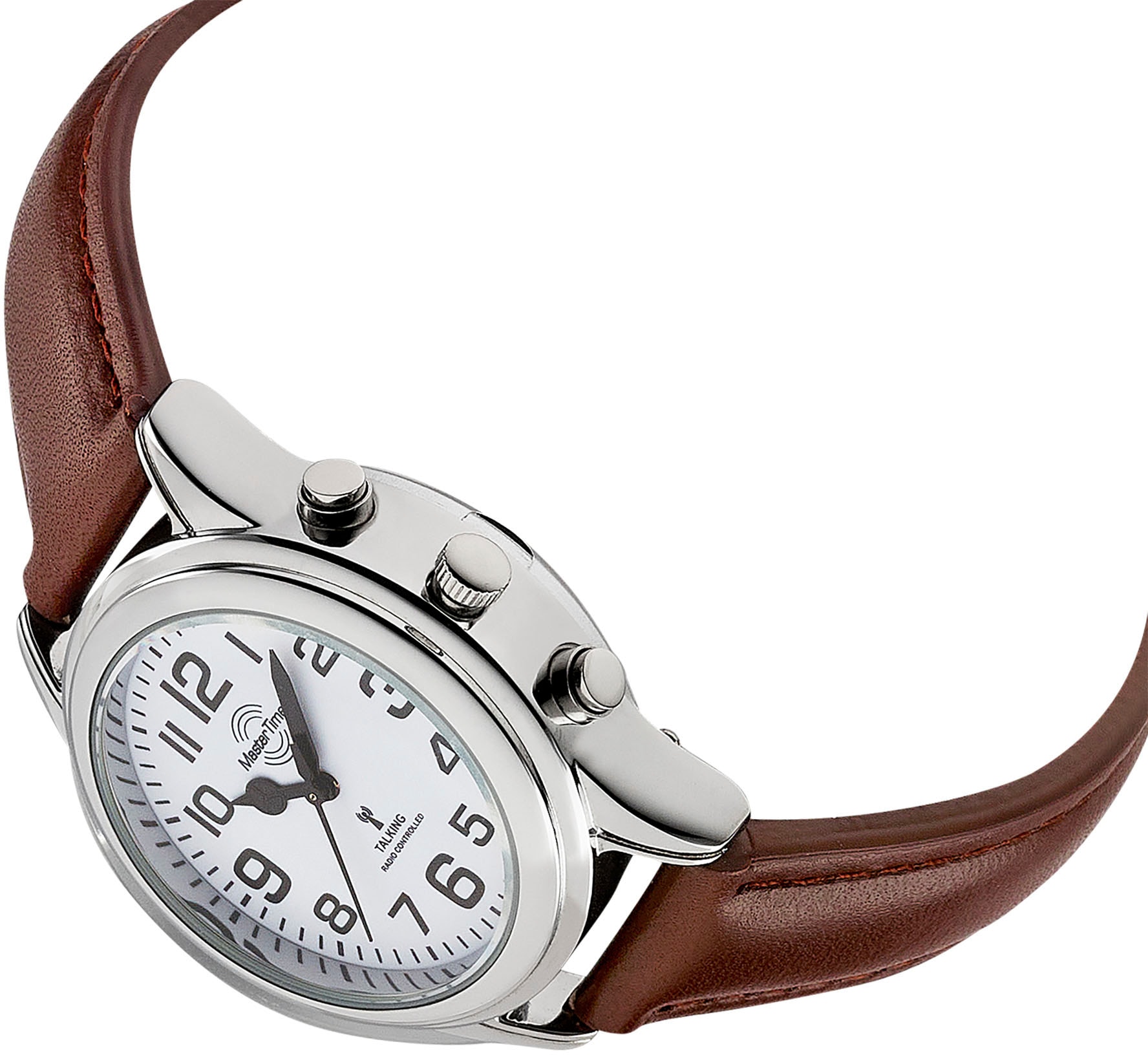 MASTER TIME Funkuhr »Sprechende Uhr, MTLA-10807-12L«, Armbanduhr, Quarzuhr, Damenuhr