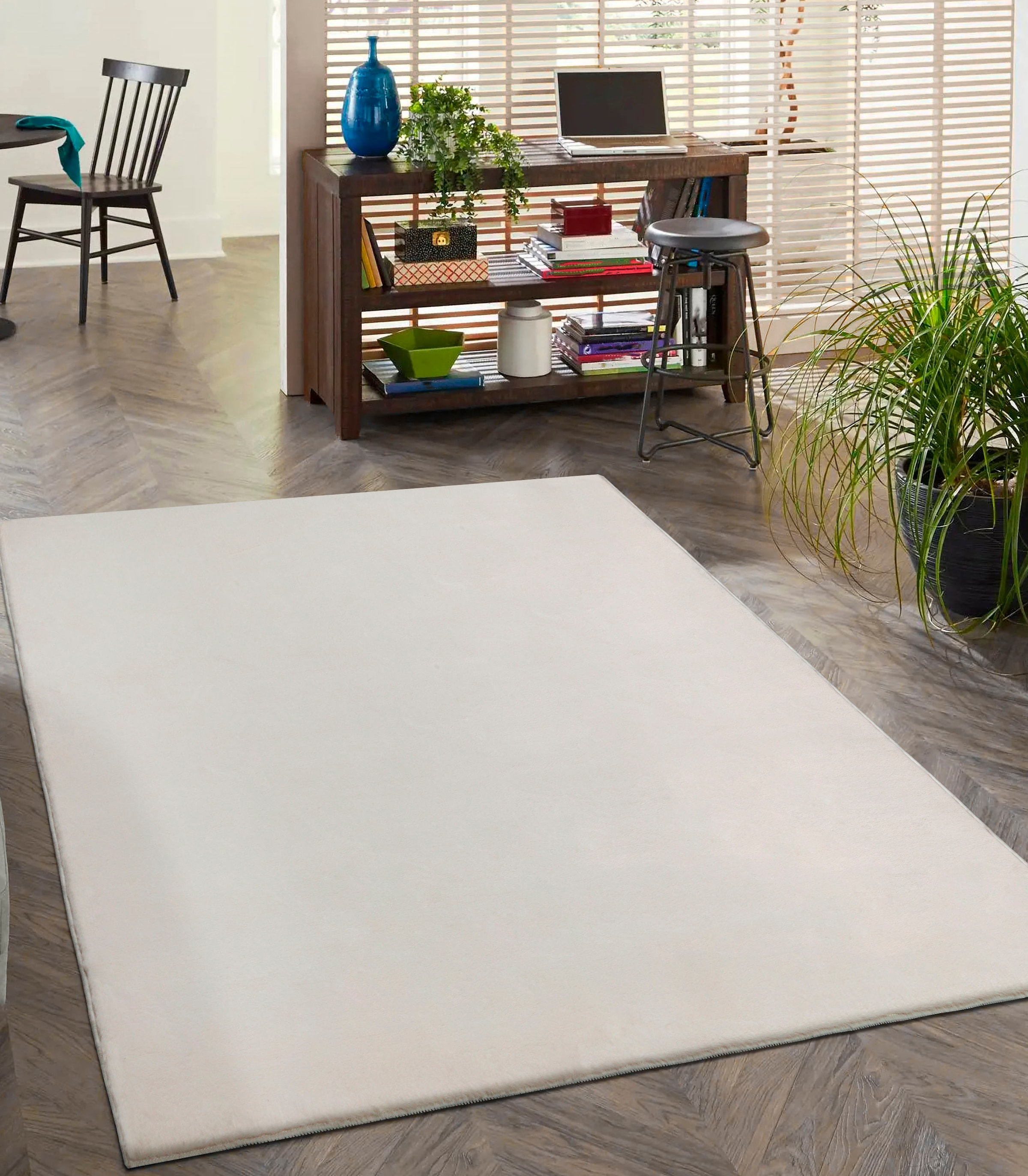 merinos Teppich »Focus 47« rechteckig 11 mm Höhe Fellteppich, weich und elegant, Wohnzimmer, Schlafzimmer