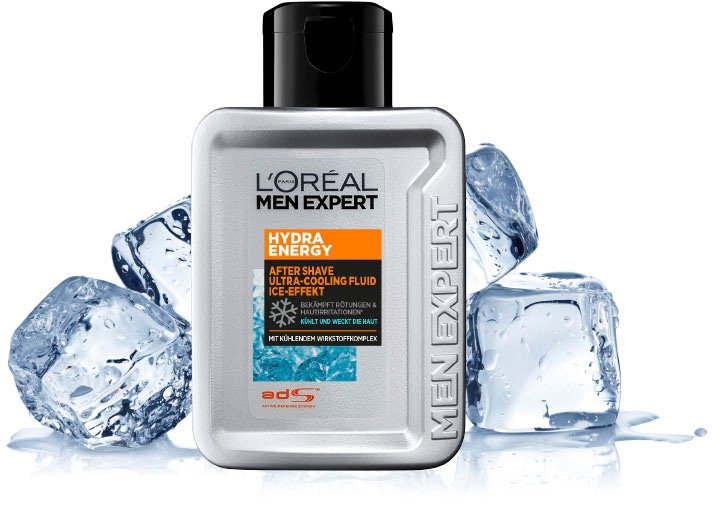 weckt Effect«, MEN Fluid EXPERT die After-Shave ♕ bei Haut Ice »Hydra kühlt Energy L\'ORÉAL PARIS &