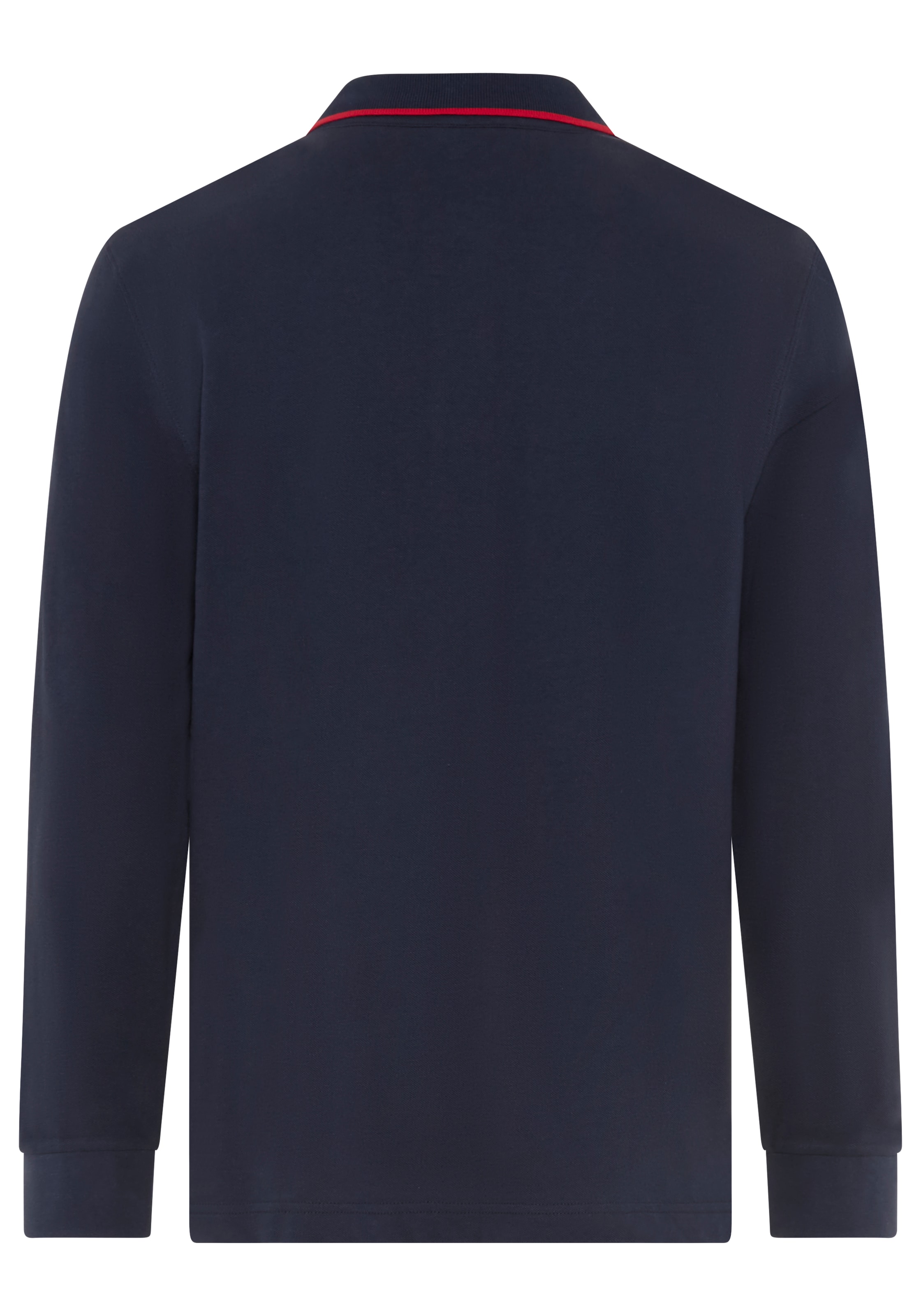 DELMAO Langarm-Poloshirt »Neue Kollektion!« schmale Passform, Langarm, unifarben, mit Polokragen