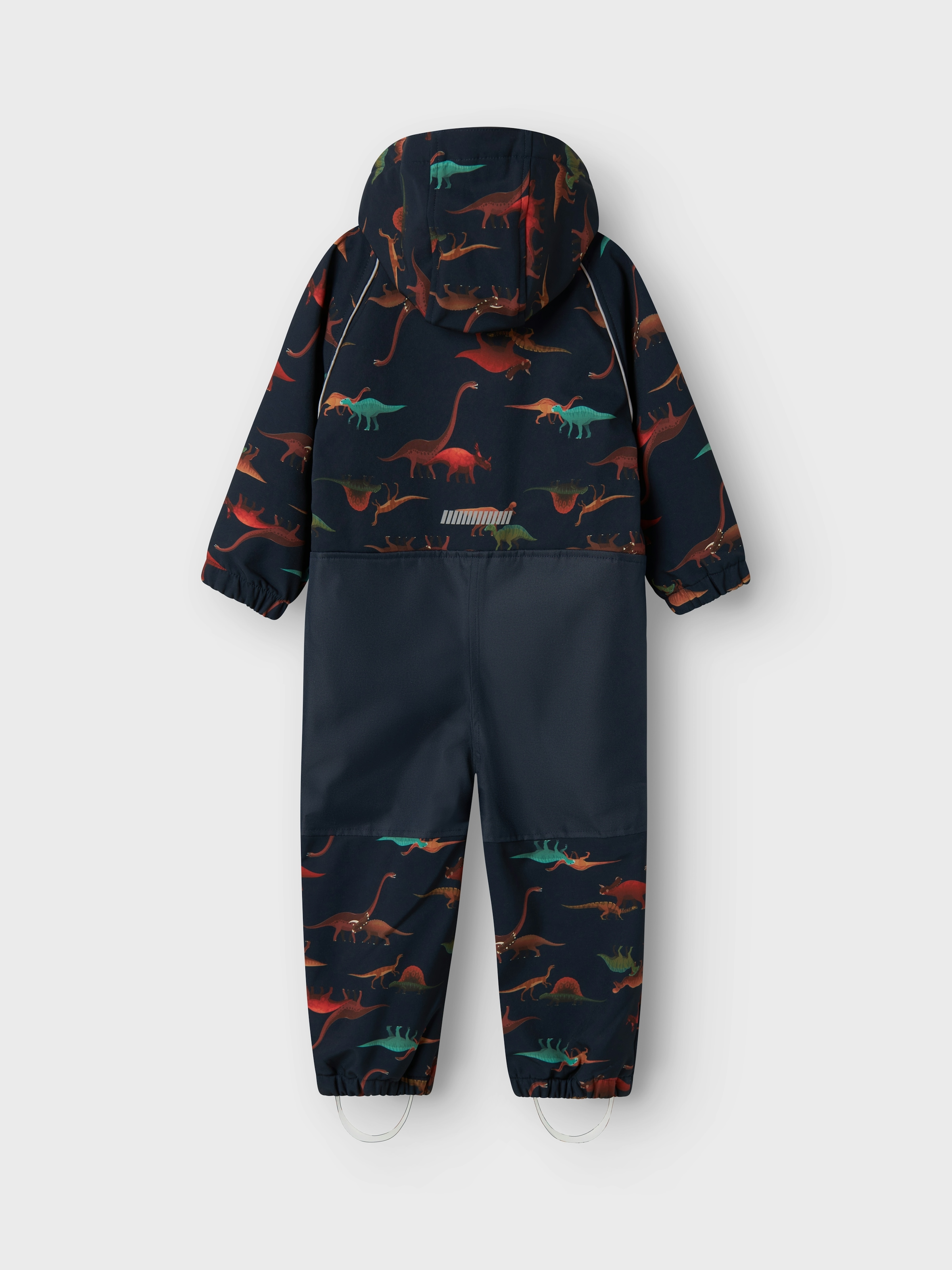 Name It Overall »NMMALFA08 SOFTSHELL SUIT AOP 1FO NOOS« mit dekorativen und reflektierenden Details