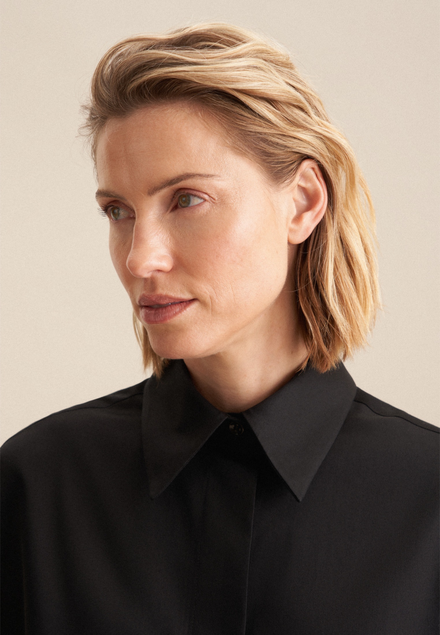 seidensticker Hemdbluse »Schwarze Rose« 1/1 Kragen Uni