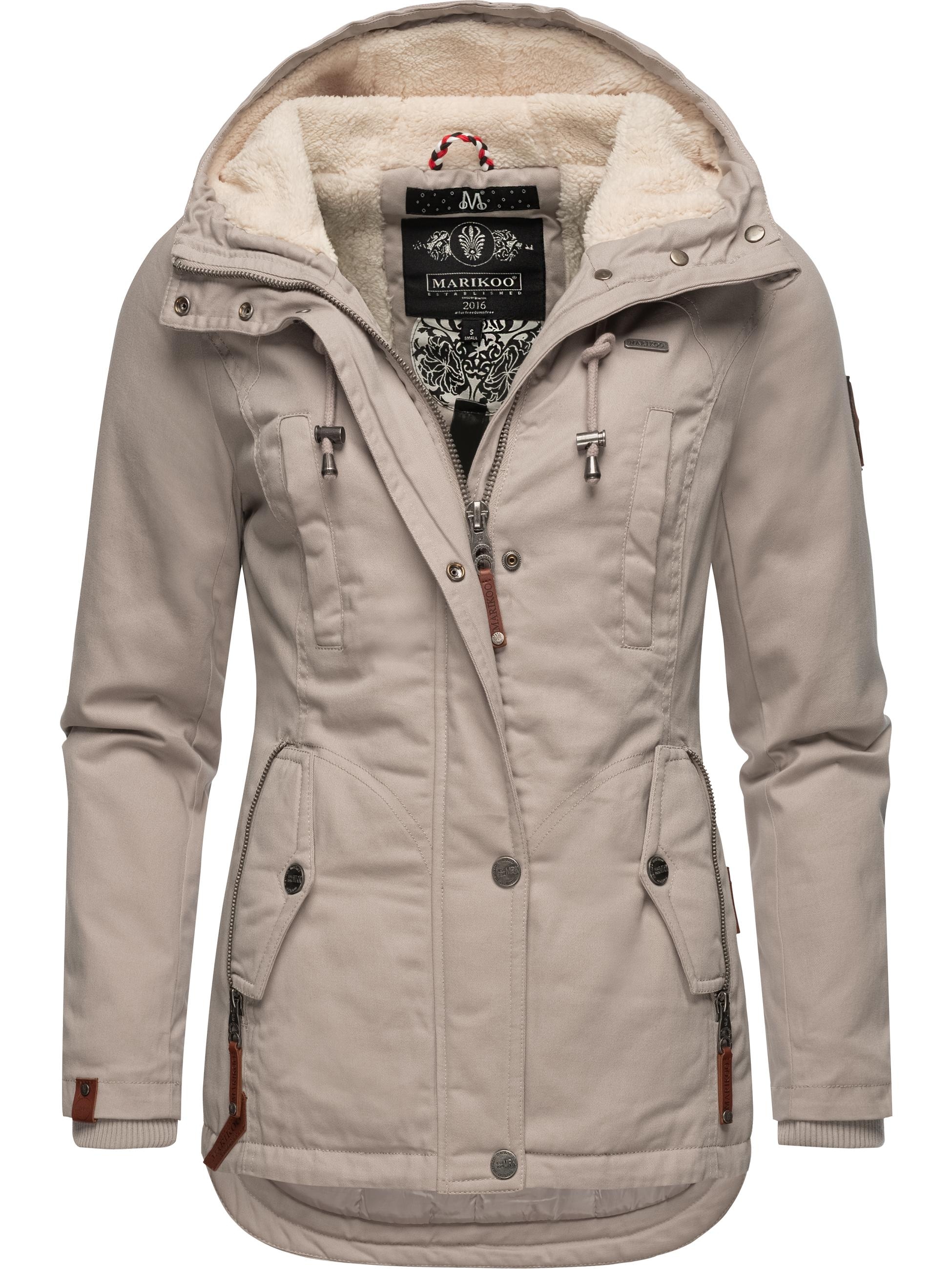 Marikoo Winterjacke »Winterjacke Bikoo«, mit Kapuze, sportliche Damen Outdoor Baumwolljacke mit Kapuze