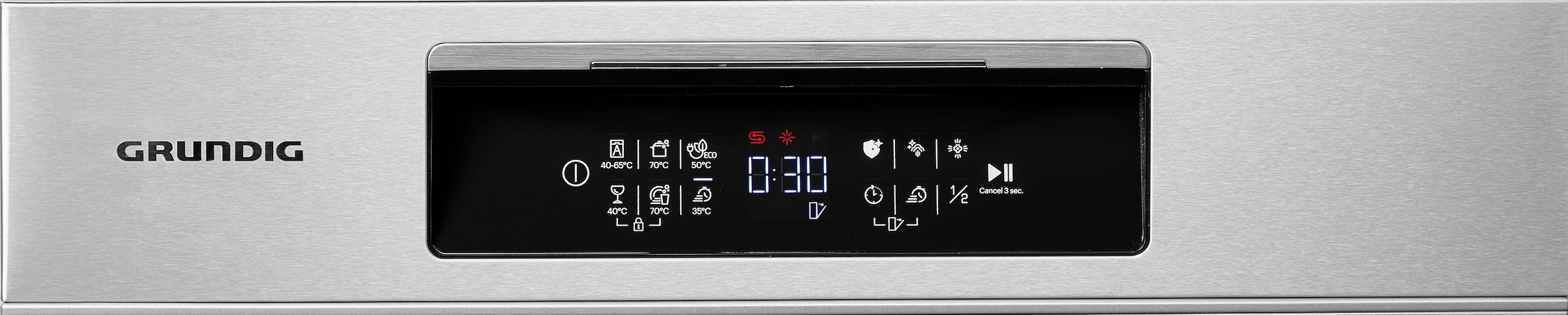 Grundig teilintegrierbarer Geschirrspüler »GNIP4420X 7628891677«, 15 Maßgedecke, CornerWash