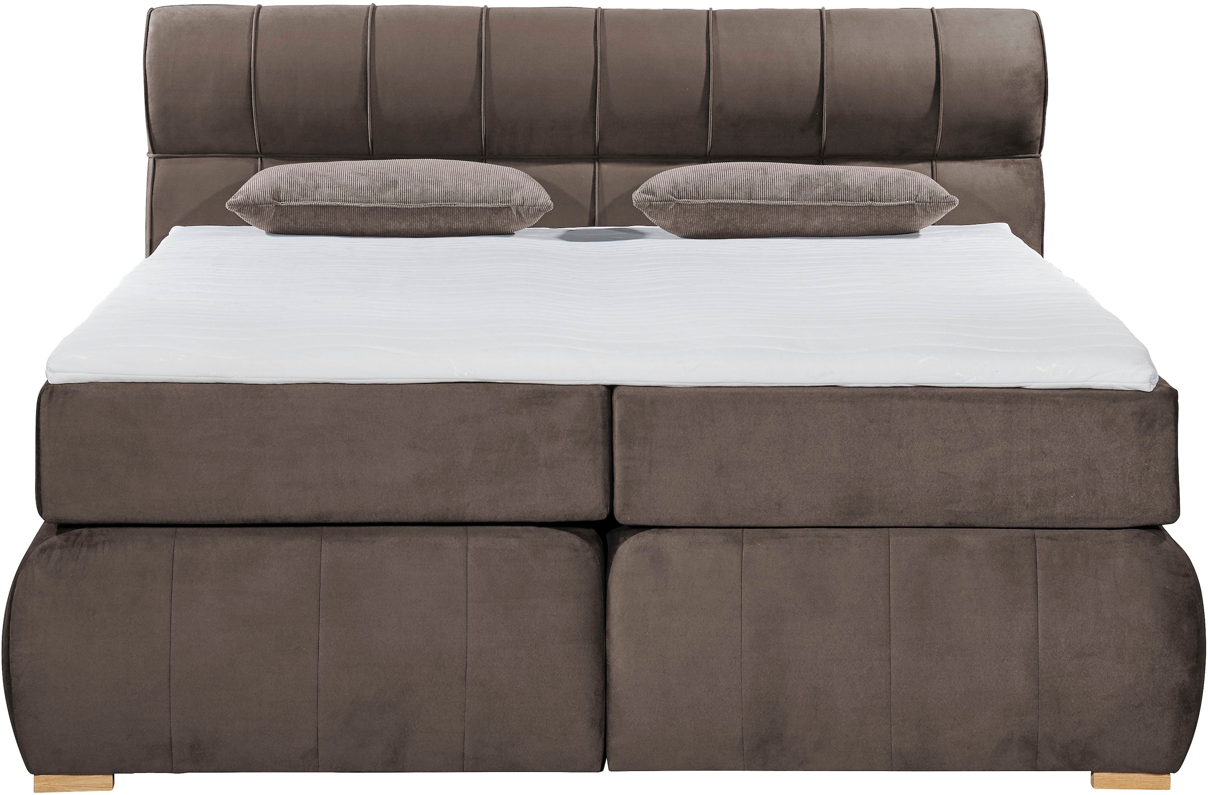 Places of Style Boxspringbett »Felicia«, in H4, inkl. Topper und Bettkasten