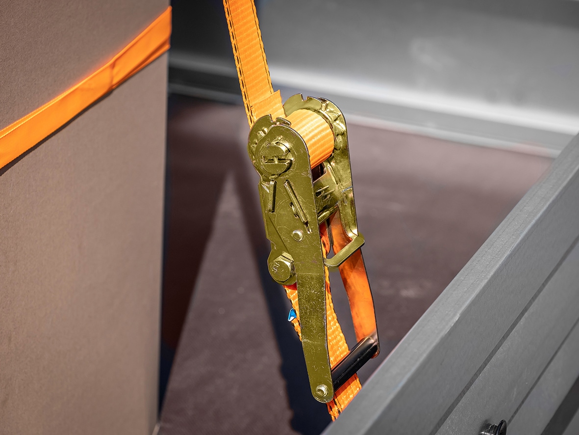 LAS Spanngurt mit Ratsche und J-Haken