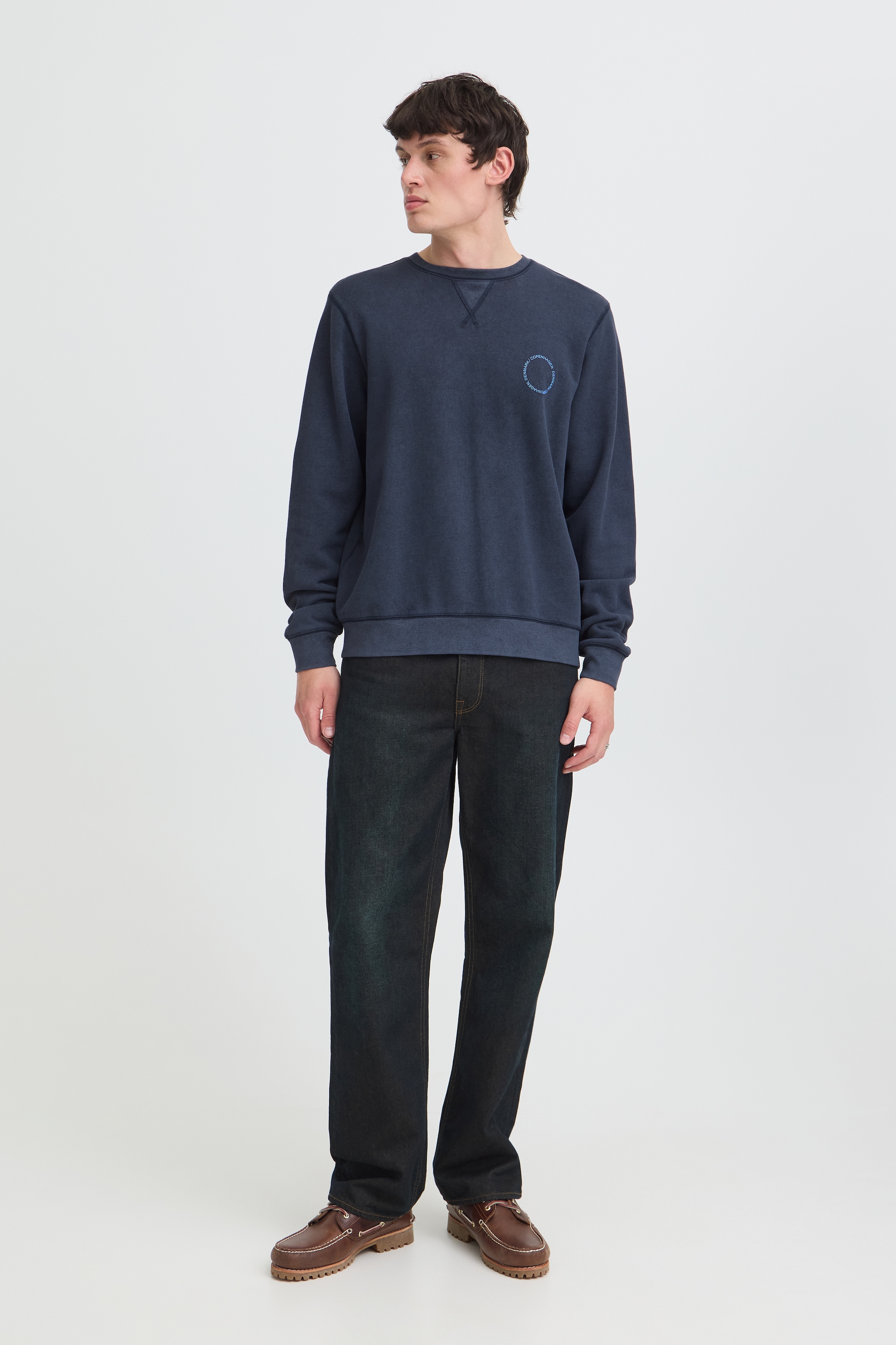 Blend Sweatshirt »BHKHARI WASH CREW SWEAT«, Baumwolle, regular fit
