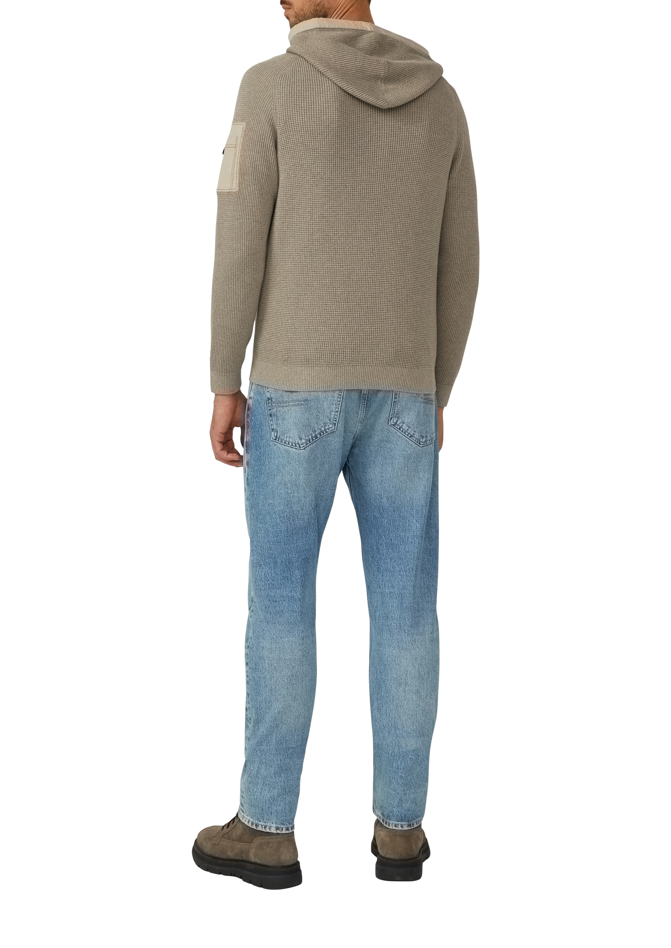 s.Oliver Strickpullover, mit Kapuze und Kordelzug