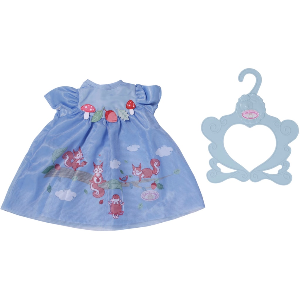 Baby Annabell Puppenkleidung »Kleid blau Eichhörnchen, 43 cm«