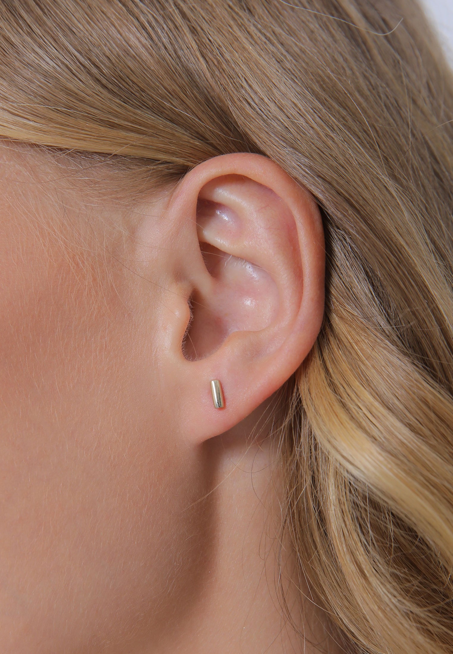 Elli Paar Ohrstecker »Ohrringe Earcuff Klemme Asymmetrisch Minimal Geo 925 Silber«