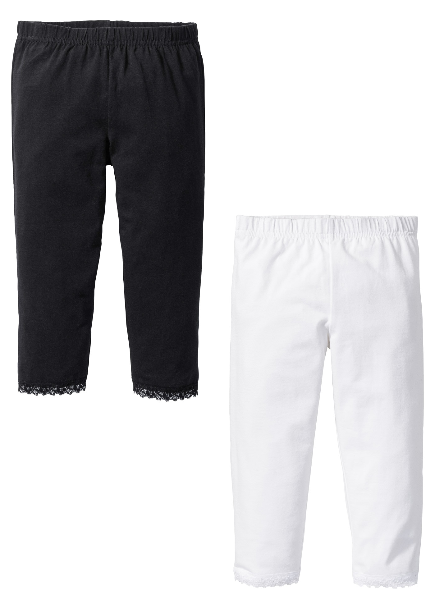 bonprix Caprileggings  aus Baumwolle und Elasthan, mit elastischem Komfortbund, unifarben