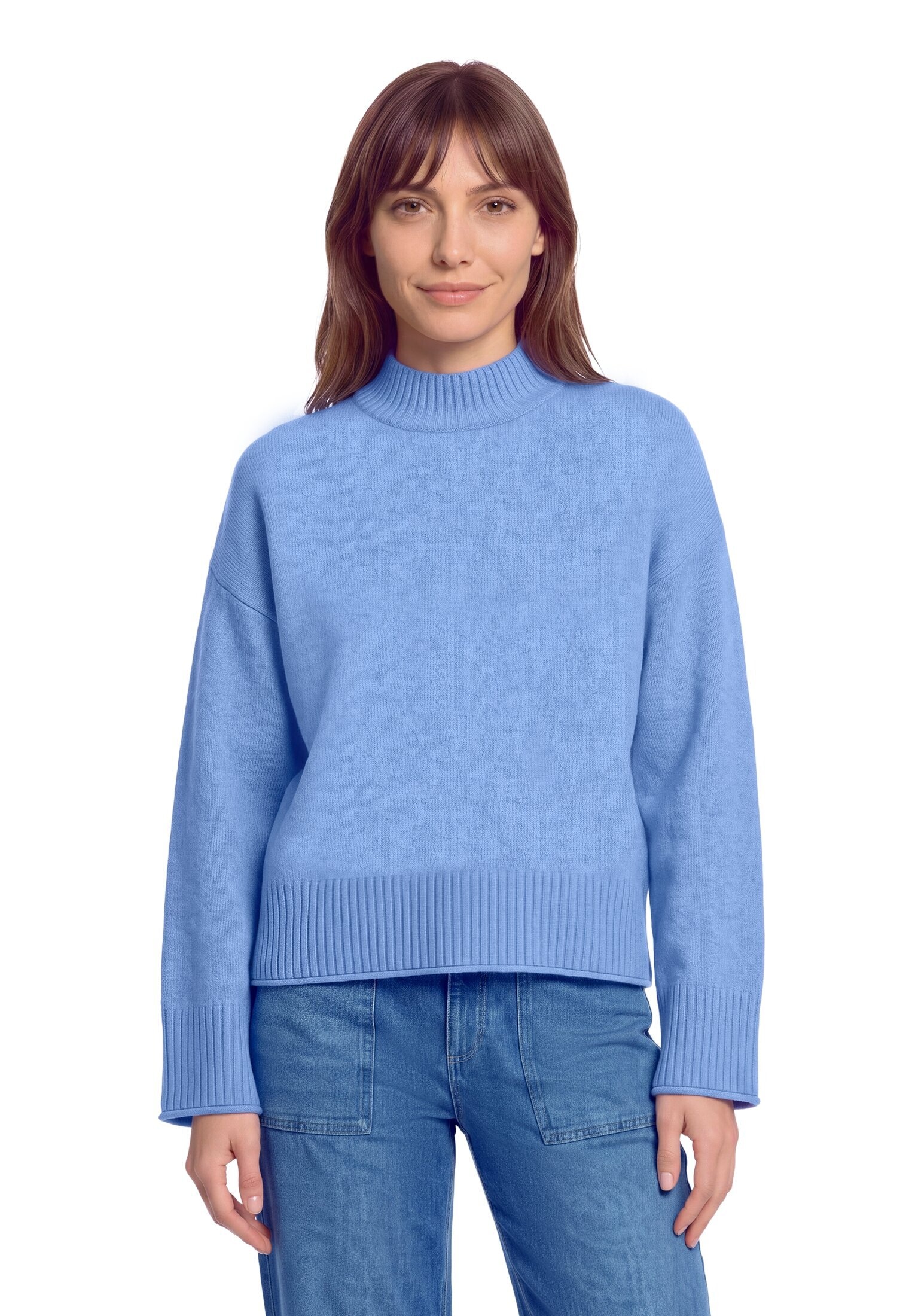 Betty&Co Strickpullover »Strickpullover mit Stehkragen«