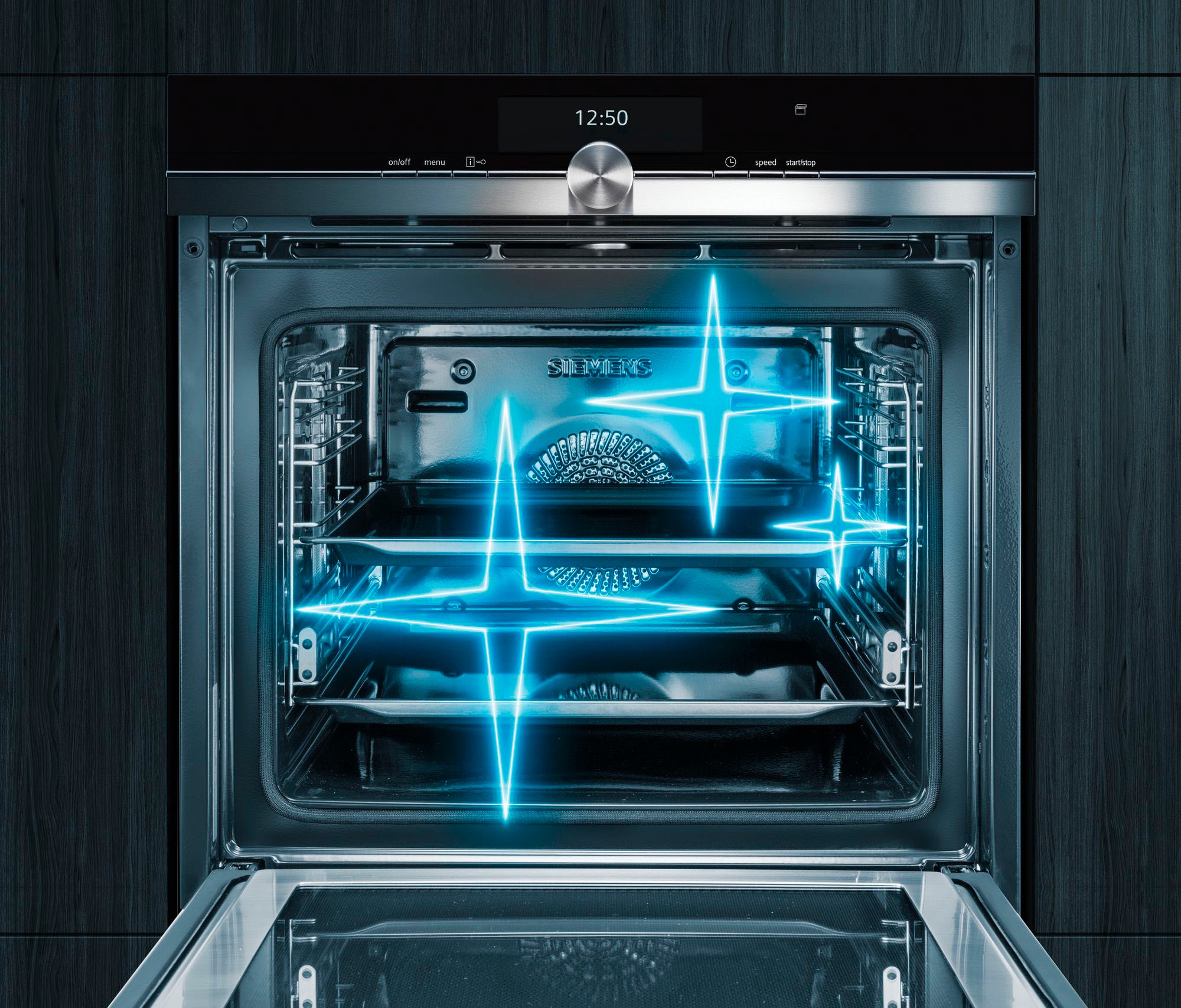 SIEMENS Einbaubackofen  »HR574ABR0«, mit Teleskopauszug nachrüstbar, Pyrolyse-Selbstreinigung
