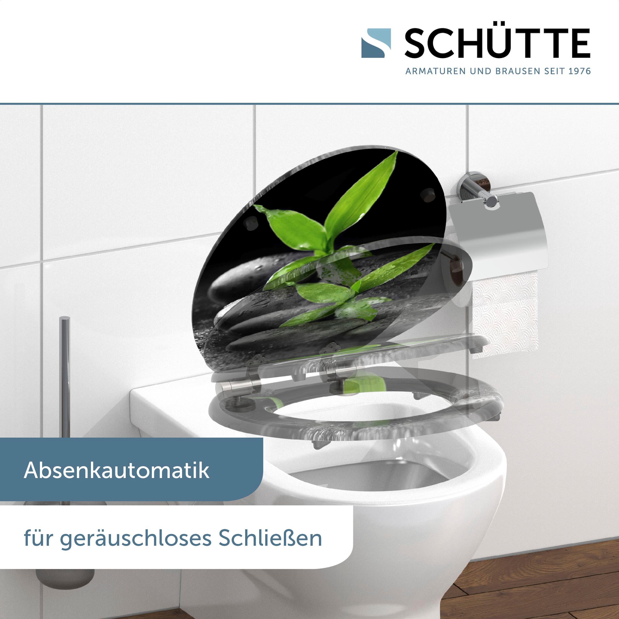 Schütte WC-Sitz »DARK STONES AND BAMBOO«, Toilettendeckel, mit Absenkautomatik