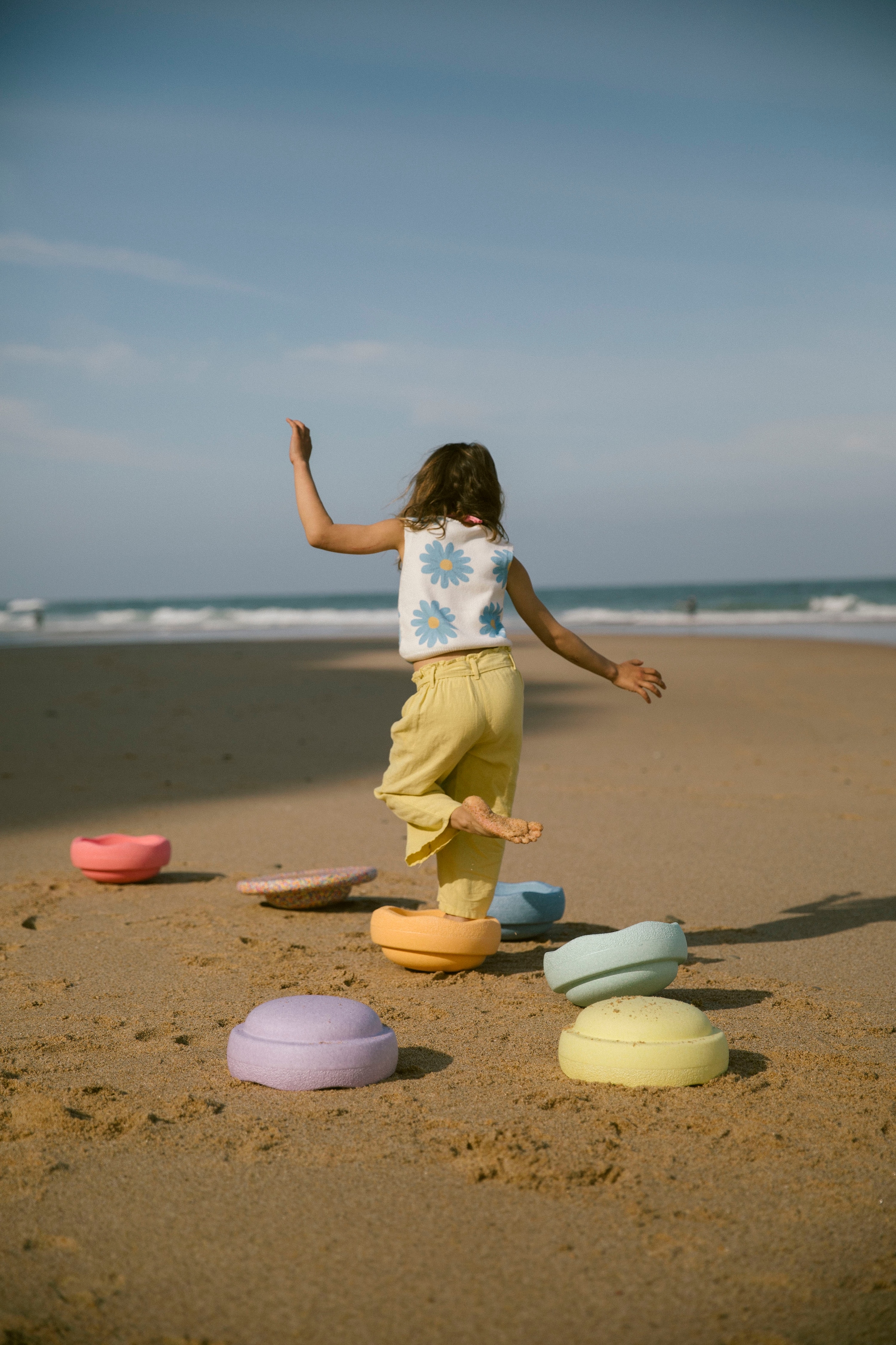 Stapelstein Balancetrainer »Stapelstein® Rainbow Set pastel« inklusive Balance Board