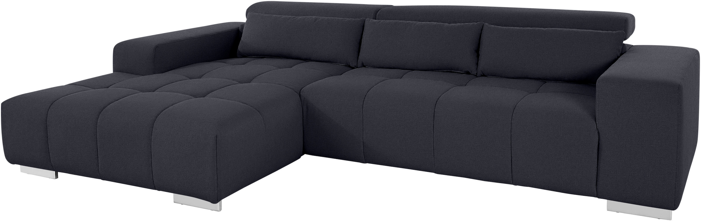 COTTA Ecksofa »Orion L-Form«, mit Kopfteilverstellung & 3 Nierenkissen