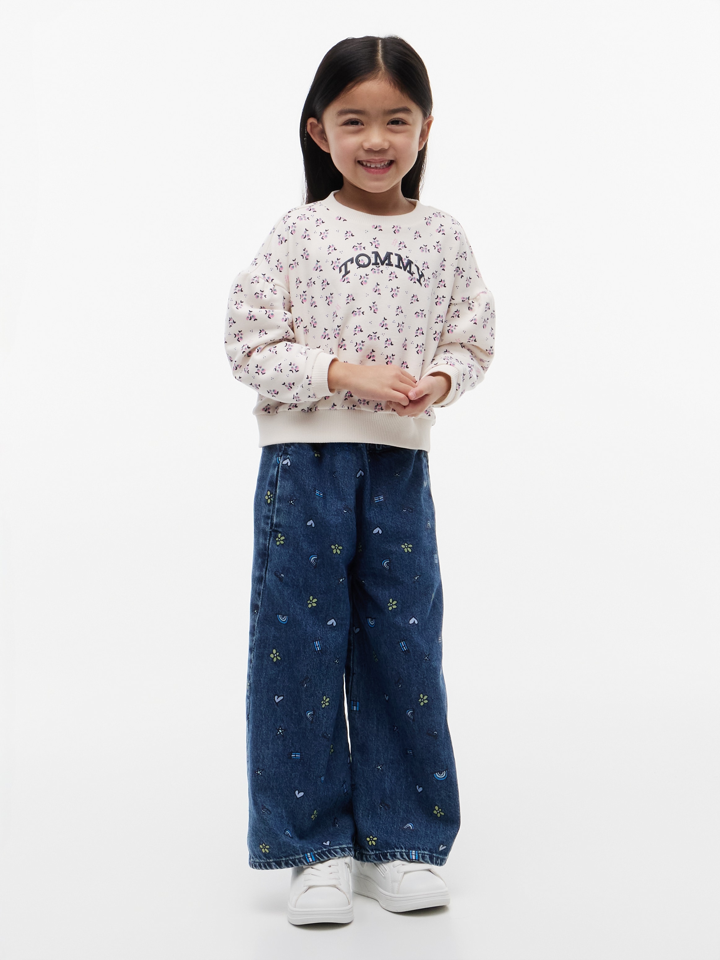 Tommy Hilfiger Sweatshirt , Rundhalsausschnitt, Regular Fit, für Kinder
