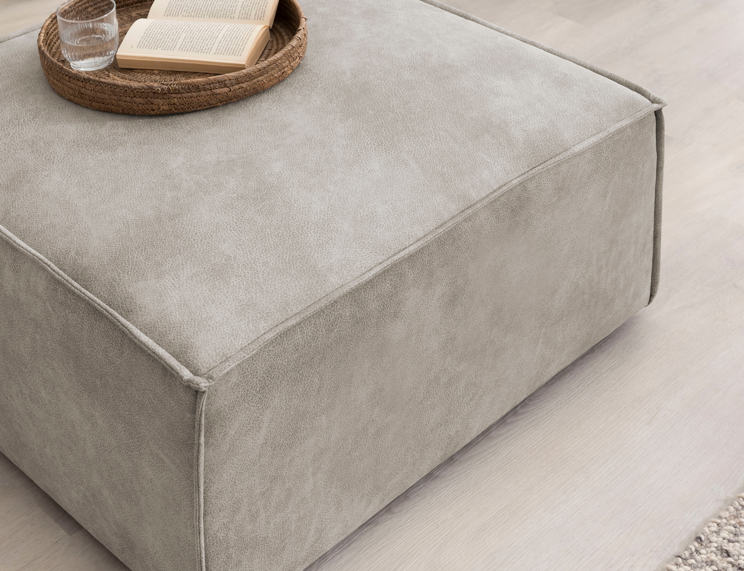 Home affaire Hocker »SHERWOOD«, Hocker quadratisch, ideale Ergänzung zum Loveseat Â»SHERWOODÂ«
