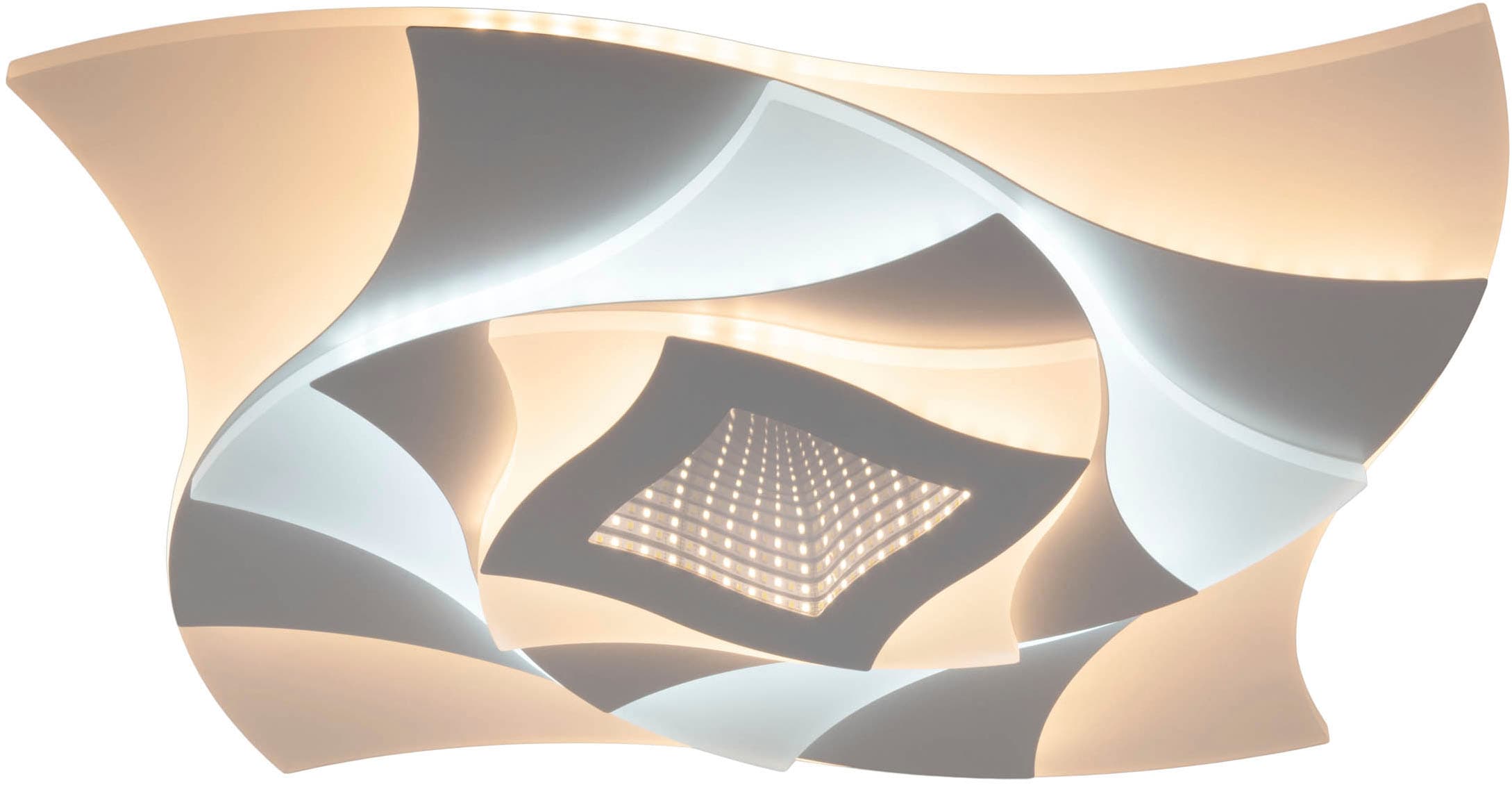 näve »Liora« LED-Modul 1 Stk. warmweiß - kaltweiß 3D-Effekt, CCT, Memory, Nachtlicht, dimmbar per Fernbedienung, weiß