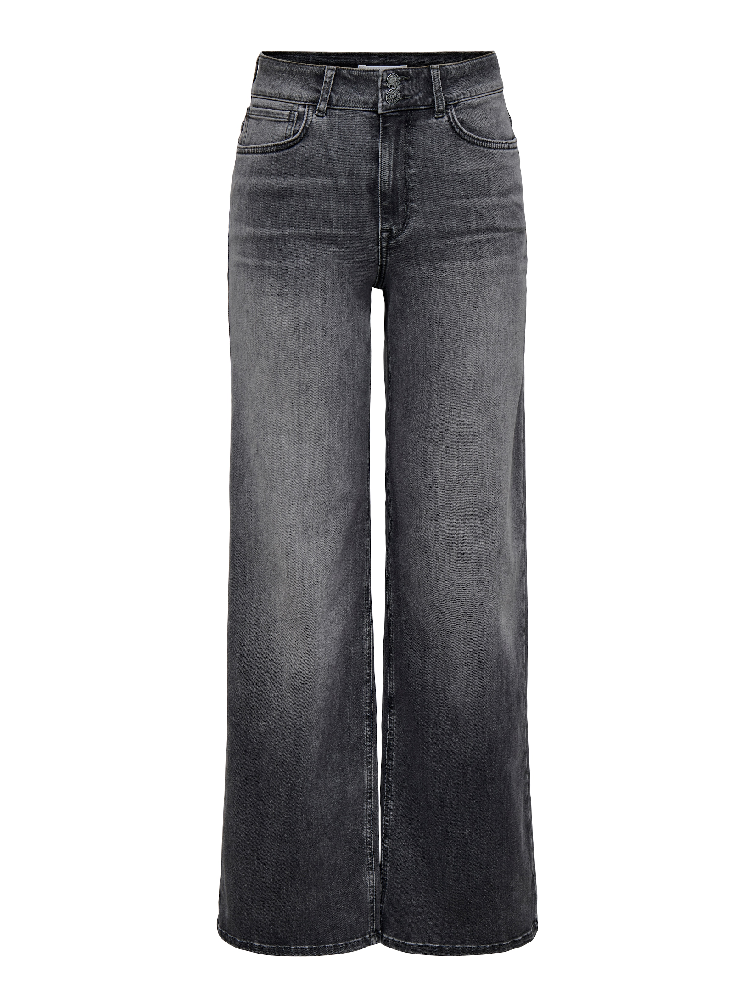 ONLY High-waist-Jeans »ONLMADISON BLUSH HW WD DB BT SIK221 NOOS« hohe Leibhöhe, weite Beinform, gewaschener Denim-Look