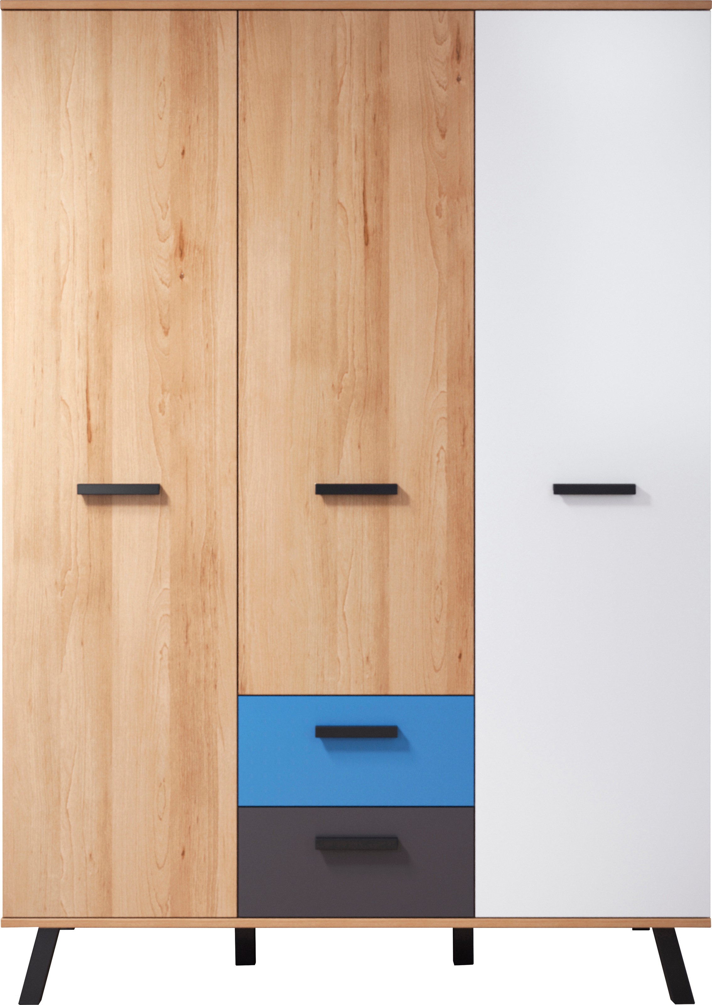 trendteam Babymöbel-Set »Mats«, (Set, 3 tlg., Bett, Wickelkommode, Schrank)