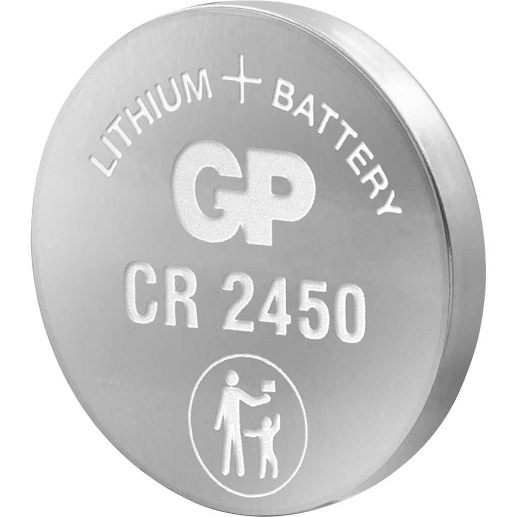 GP Batteries Knopfzelle »CR2450«, CR2450, 3 V, (Packung, 5 St.)
