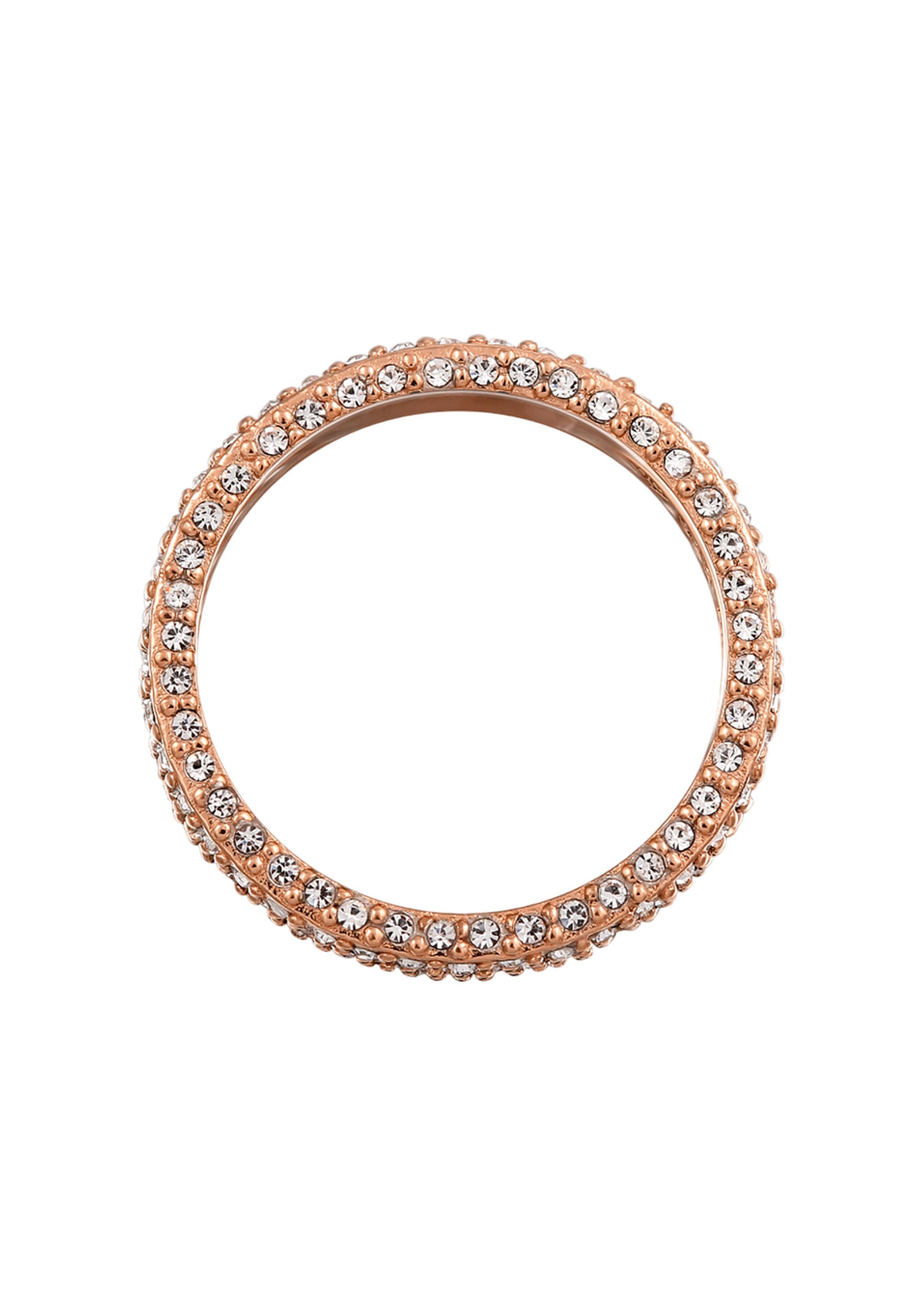 Elli Silberring »Ring Bandring 925 Sterling Silber, mit Kristallen von Swarovski®«