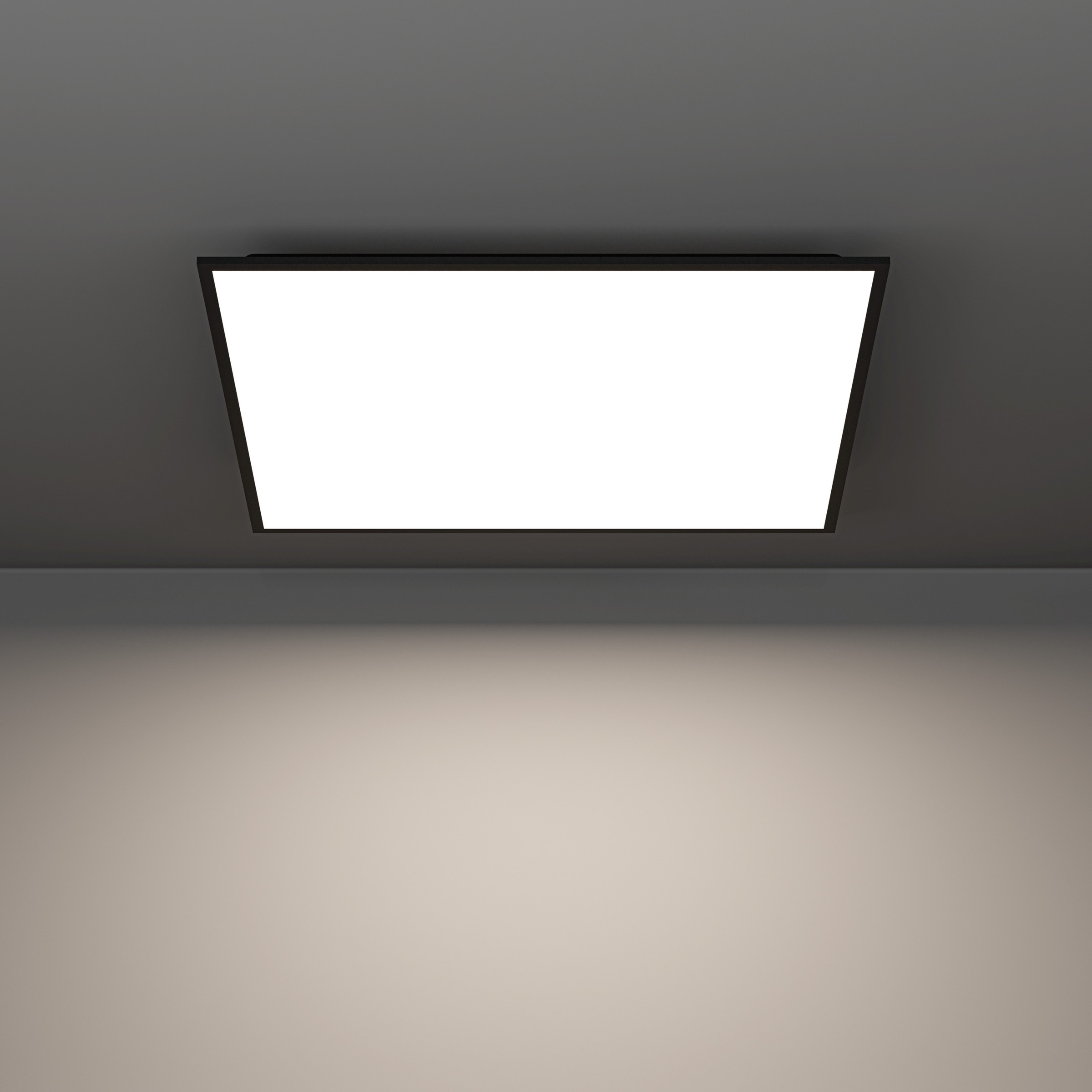 EGLO LED Deckenleuchte »MORADILLO-Z Deckenlampe - Stahl - LED - 33W - IP20« LED-Modul 1 Stk. Kaltweiß | Neutralweiß | RGB | Warmweiß Wohzimmerlampe, Esszimmerlampe, Schlafzimmer, L59,5 x B59,5 x H6,1 cm