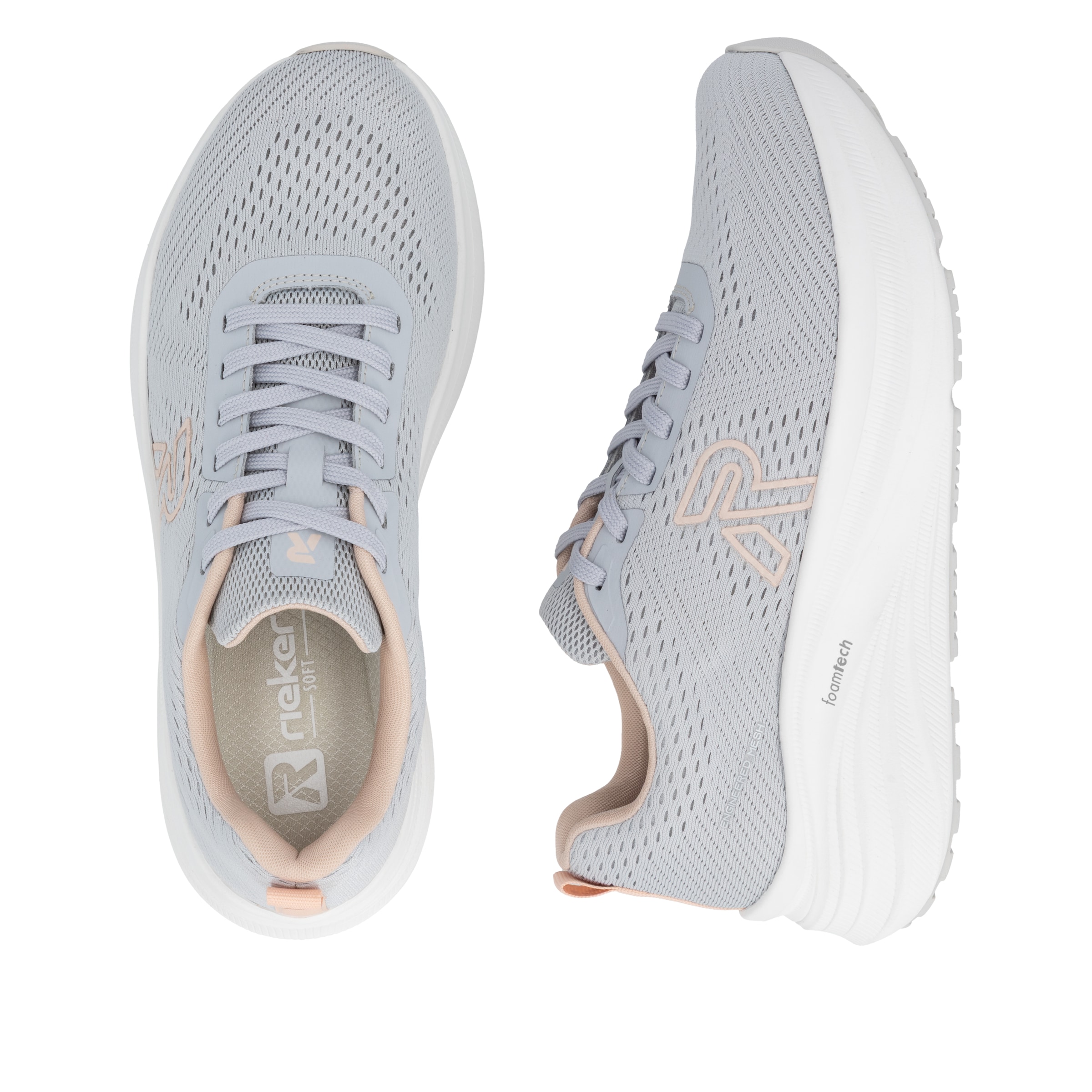 RIEKER Sport Plateausneaker  Freizeitschuh, Halbschuh, Schnürer mit leichter Laufsohle