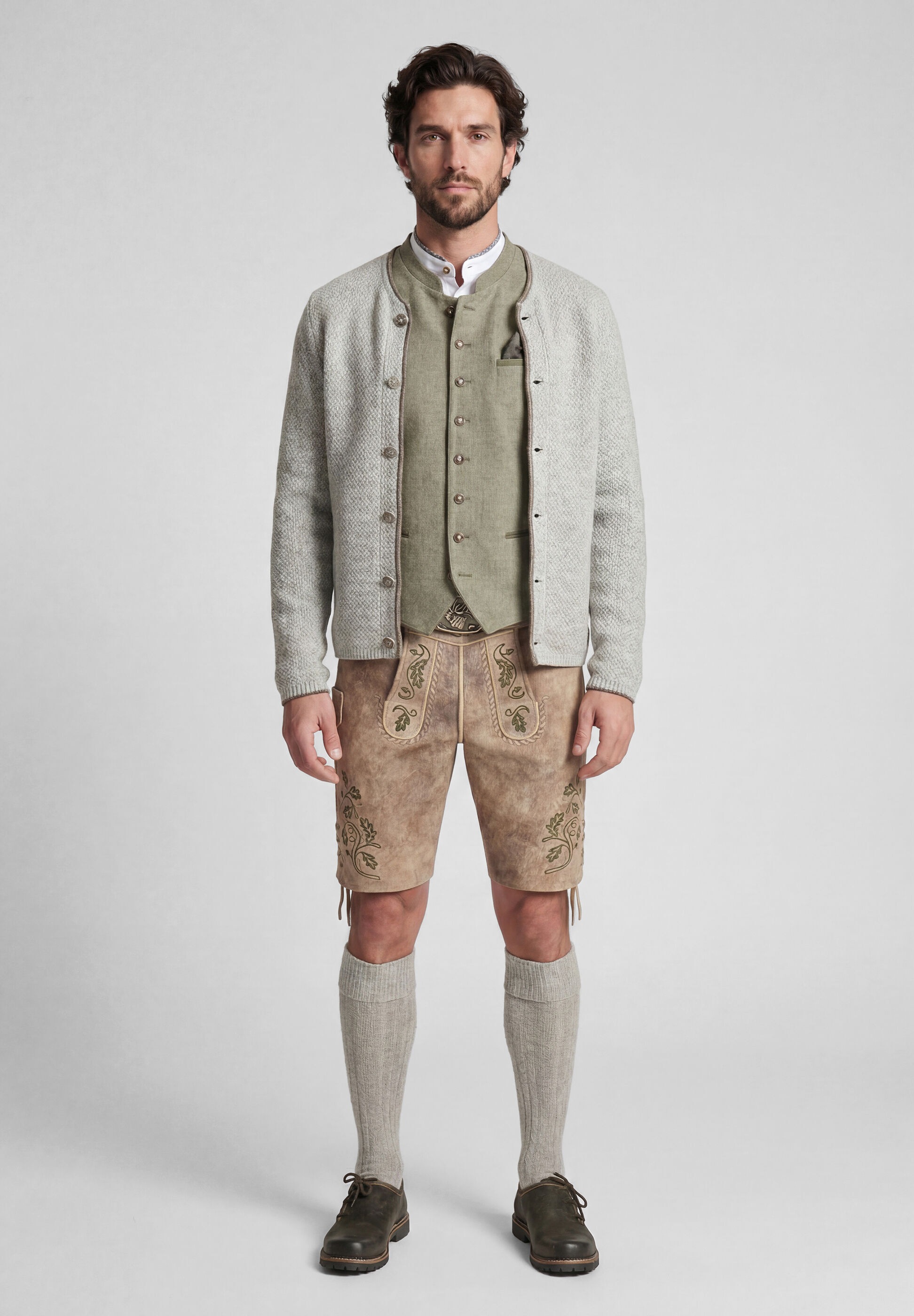Spieth & Wensky Trachtenstrickjacke »Spieth & Wensky Strickjacke Klemens« mit Stehkragen