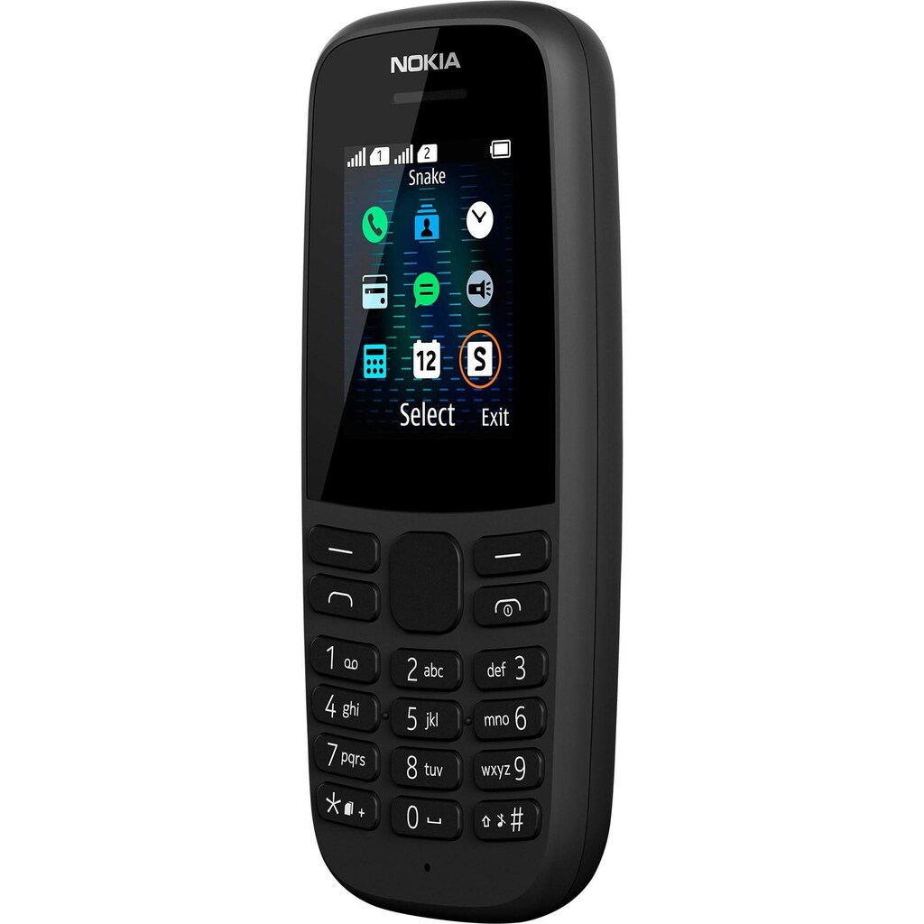 Nokia Handy »105 (2019)«, schwarz, 3,68 cm/1,7 Zoll