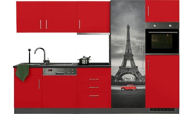 HELD MÖBEL Küchenzeile »Paris«, mit E-Geräten, Breite 290 cm, wahlweise mit... kaufen
