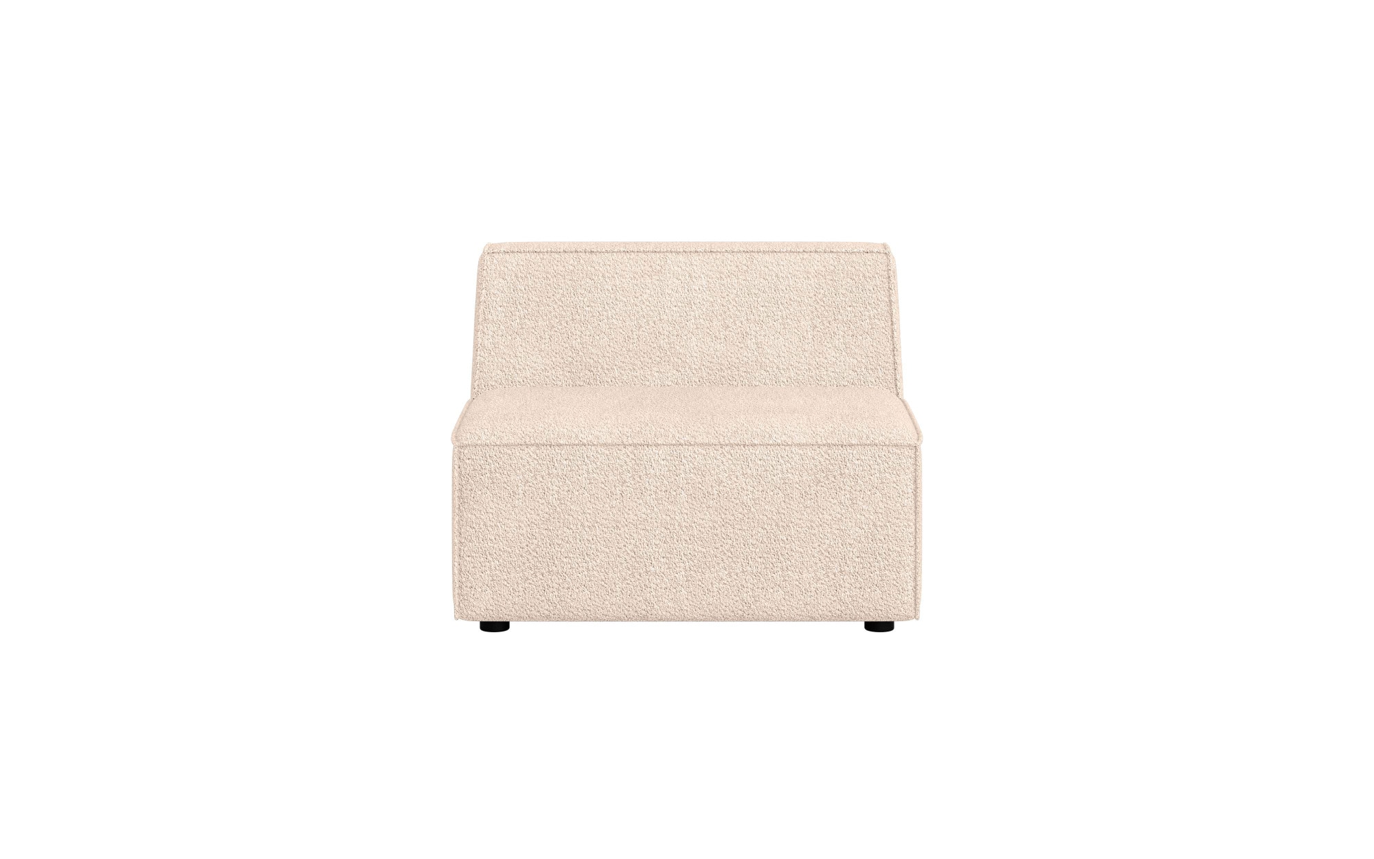 INOSIGN Sessel »Bequemer Sessel Cavan, Maße B/T/H: 90/90/72 cm«, ohne Armlehne, mit Wellenunterfederung, auch in Bouclé