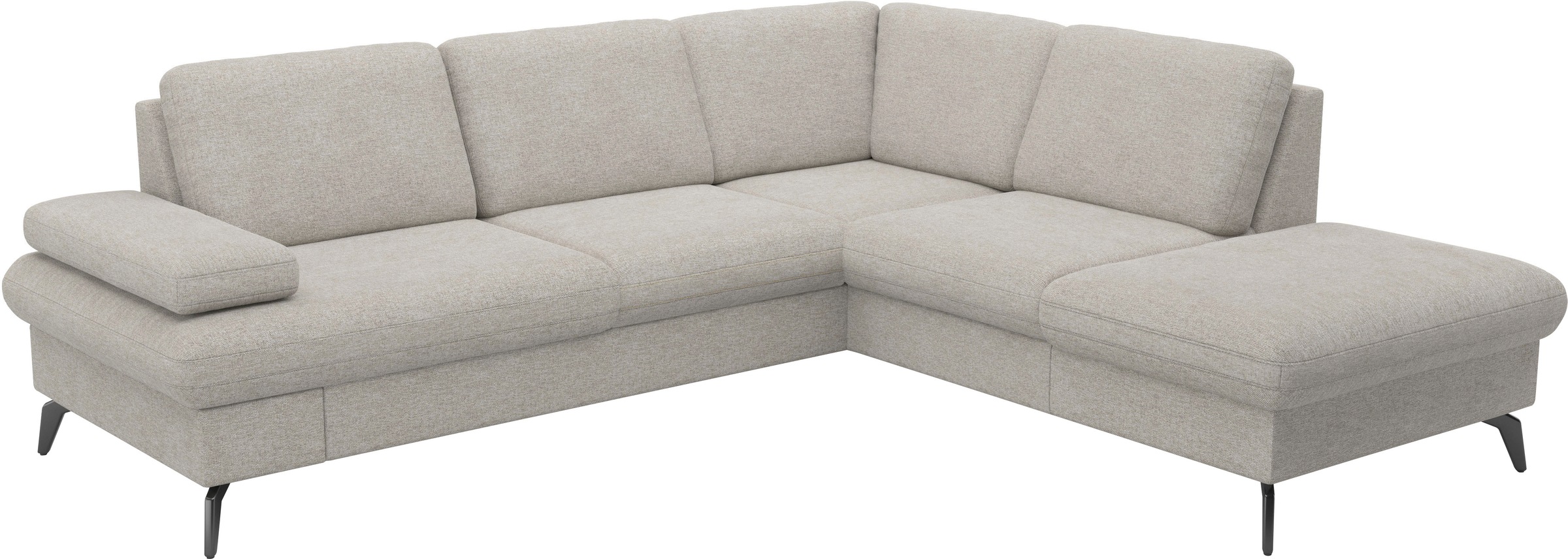 sit&more Ecksofa »Morris Jubi L-Form, B: 238 cm«, mit Armteilfunktion & 1 Zierkissen, optional Bettfunktion