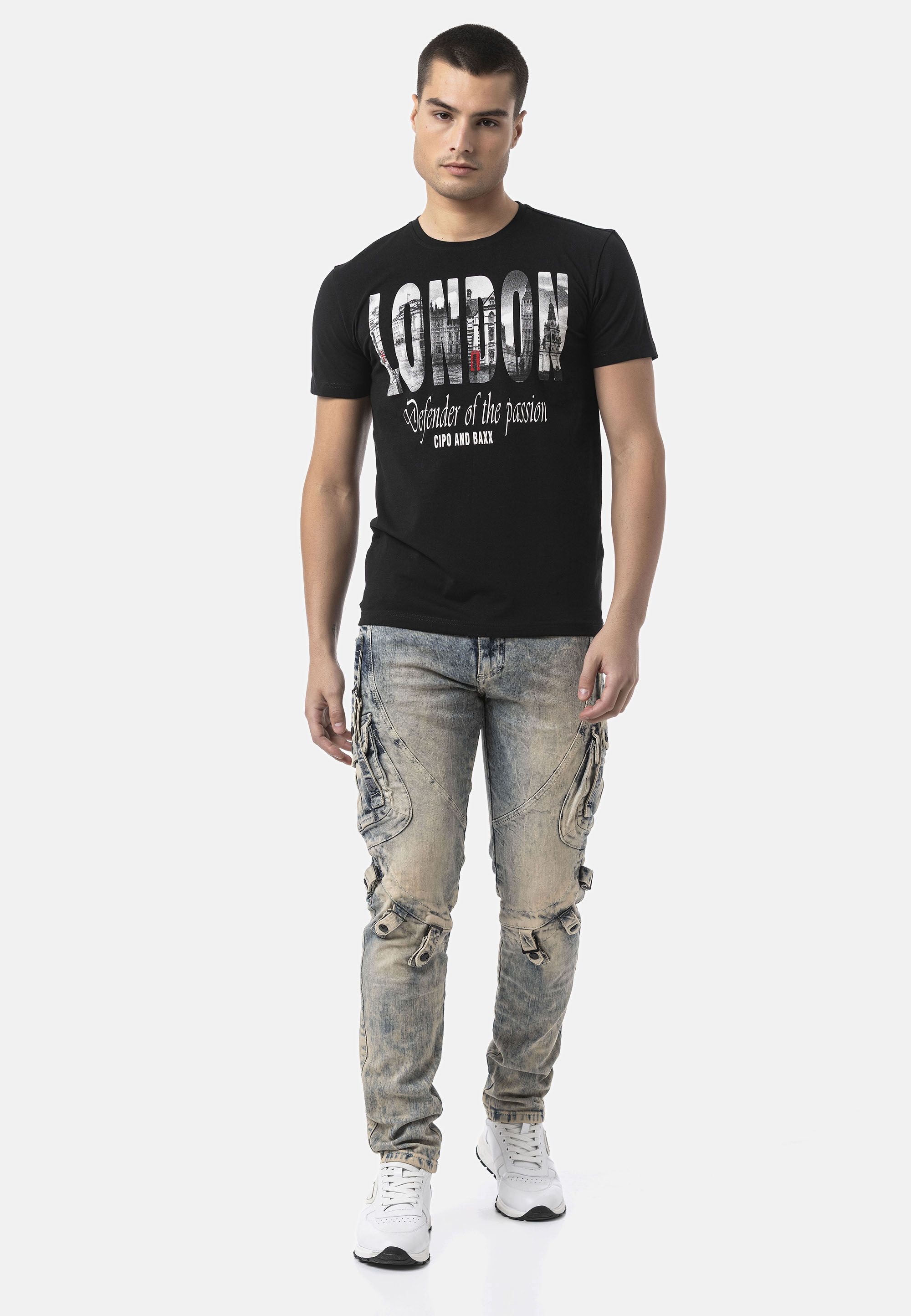 Cipo & Baxx T-Shirt »CT826« in Regular Fit