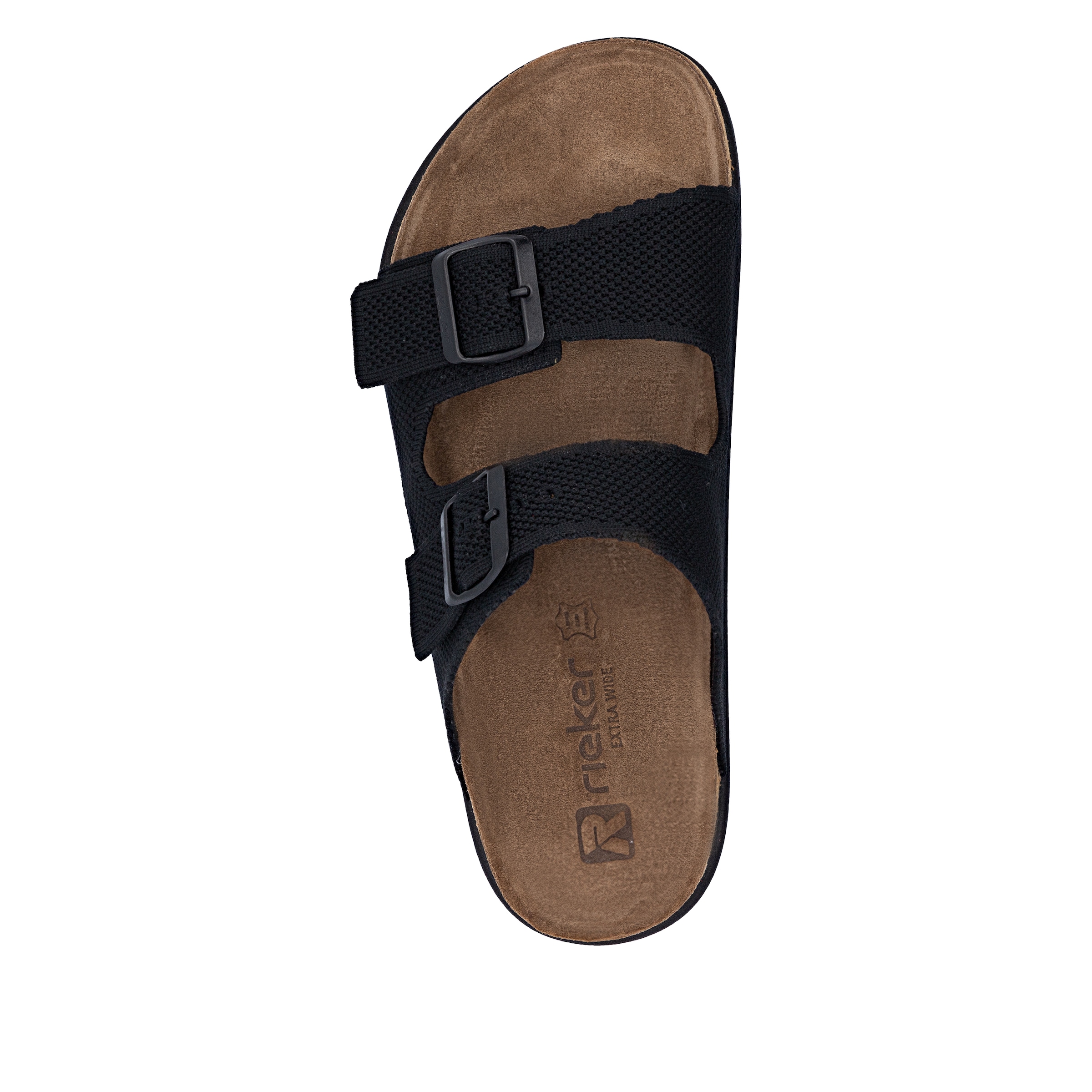 Rieker Pantolette  Sommerschuh, Strandschuh, Hausschuh, Urlaubsschuh mit zwei Schnallen